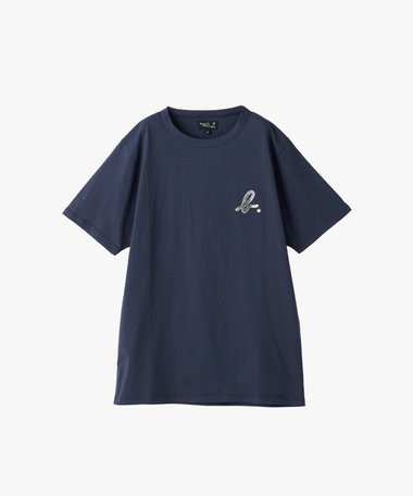 メンズ "b."ロゴ コットン 半袖 Tシャツ "Brando"