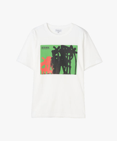 agnes b. × KRINK × PARCO × 台南市美術館 プリント コットン 半袖 アーティスト Tシャツ