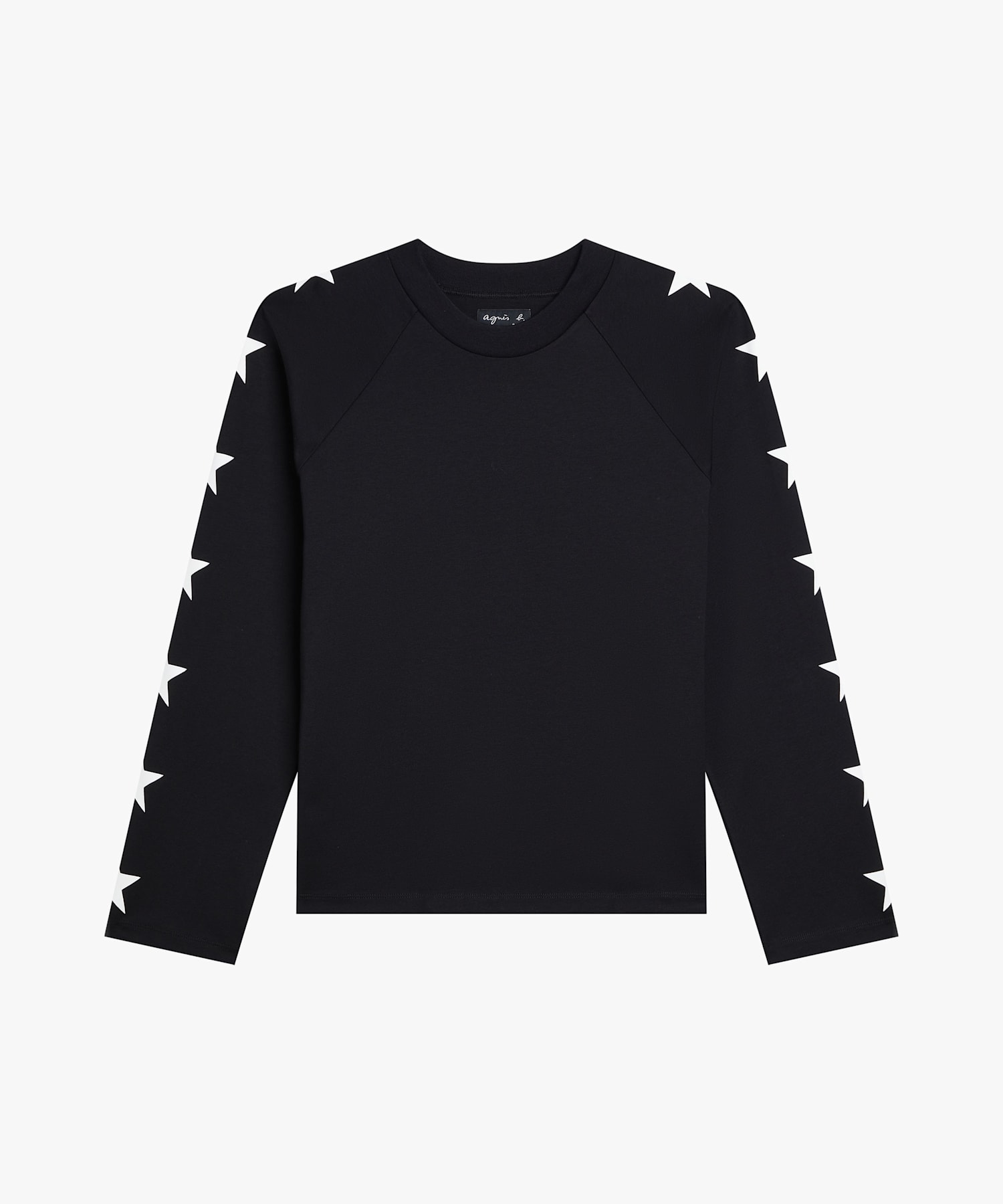 プリント コットン ラグランスリーブ スウェット "Ox"