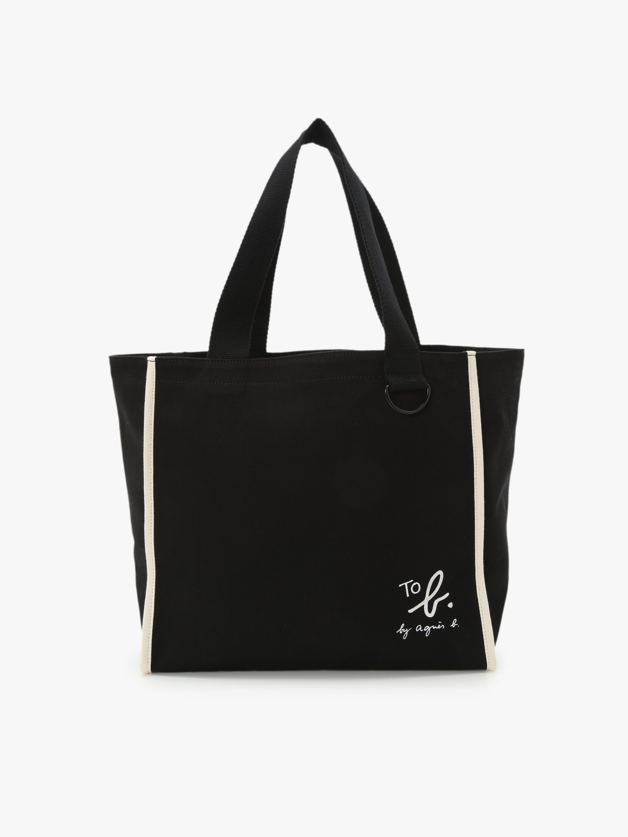 To b. by agnes b.× green label relaxing コットン パイピング トートバッグ