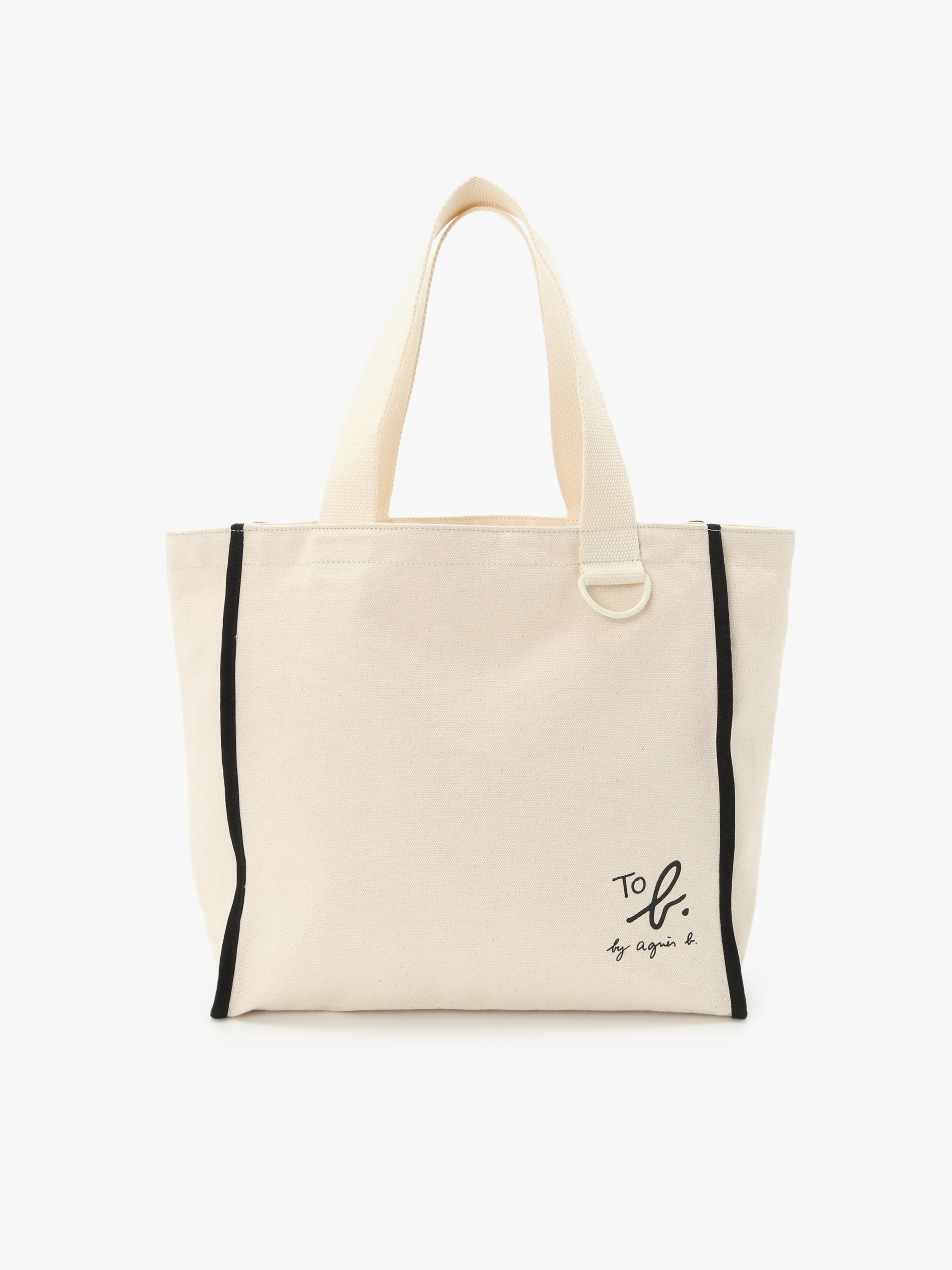To b. by agnes b.× green label relaxing コットン パイピング トートバッグ