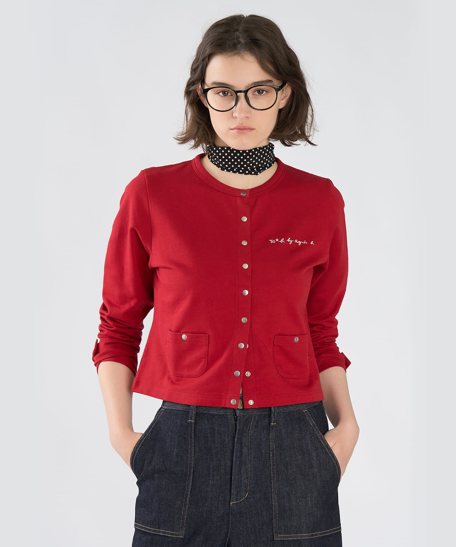 To b. by agnes b.× green label relaxing オーガニックコットン ニュートラディショナルカーディガン