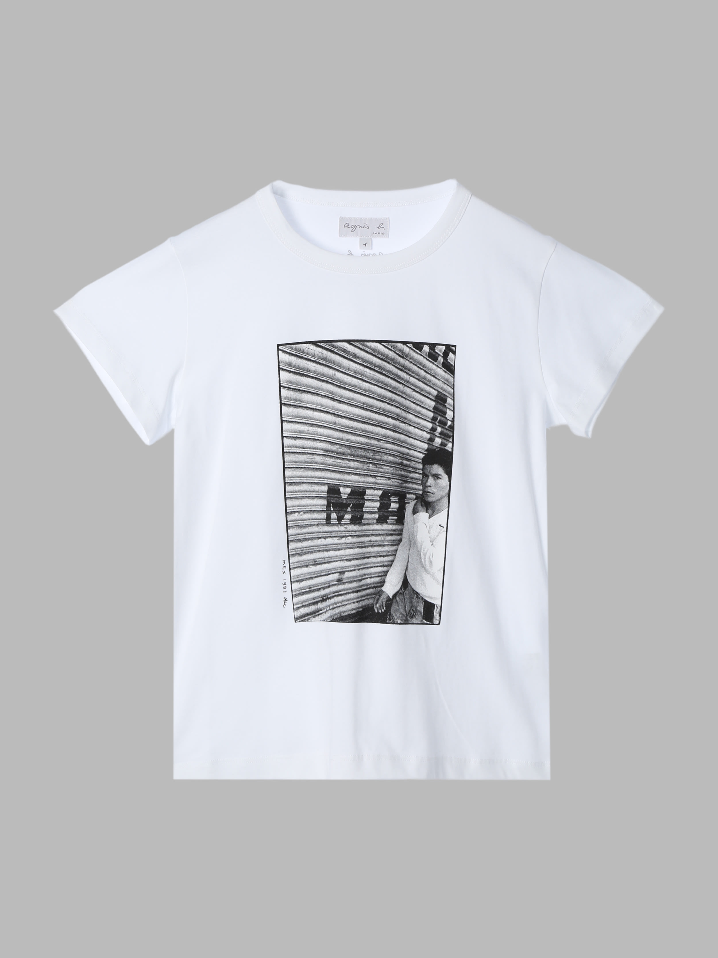 コットン フォトプリント 半袖 アーティスト Tシャツ "Mark Cohen"