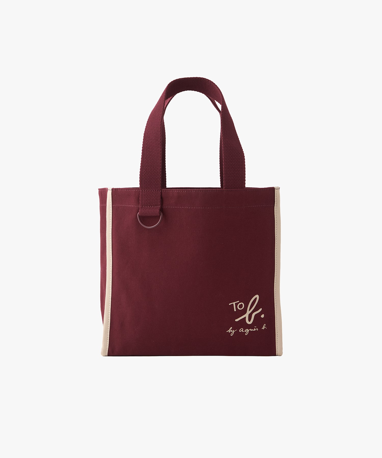To b. by agnes b.× green label relaxing コットン パイピング ミニトートバッグ