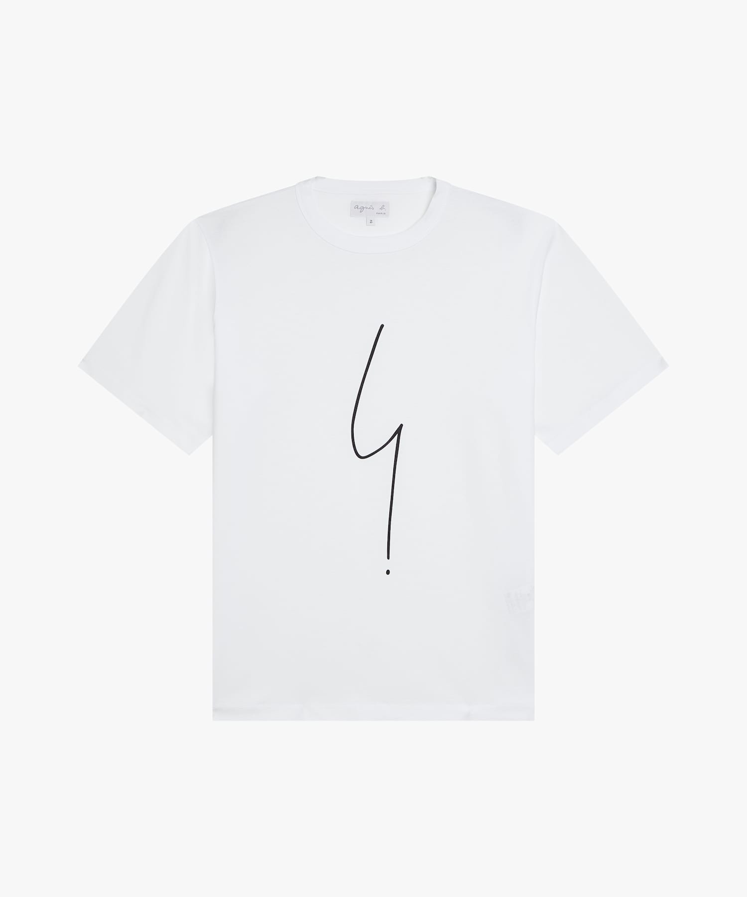 アイコニック オーガニックコットン 半袖Tシャツ "Point d'Ironie"