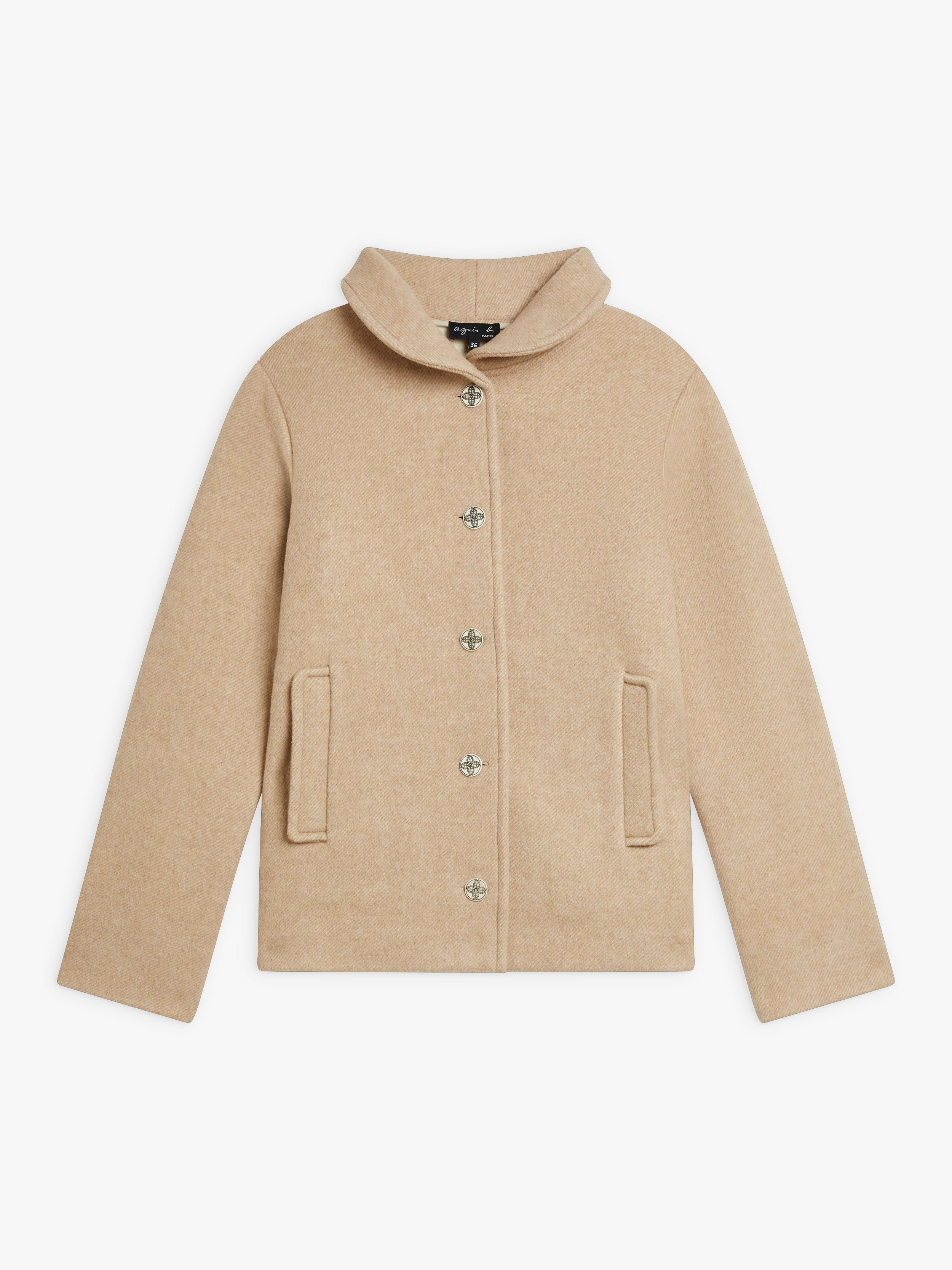 ウール アルパカ ショールカラー ジャケット