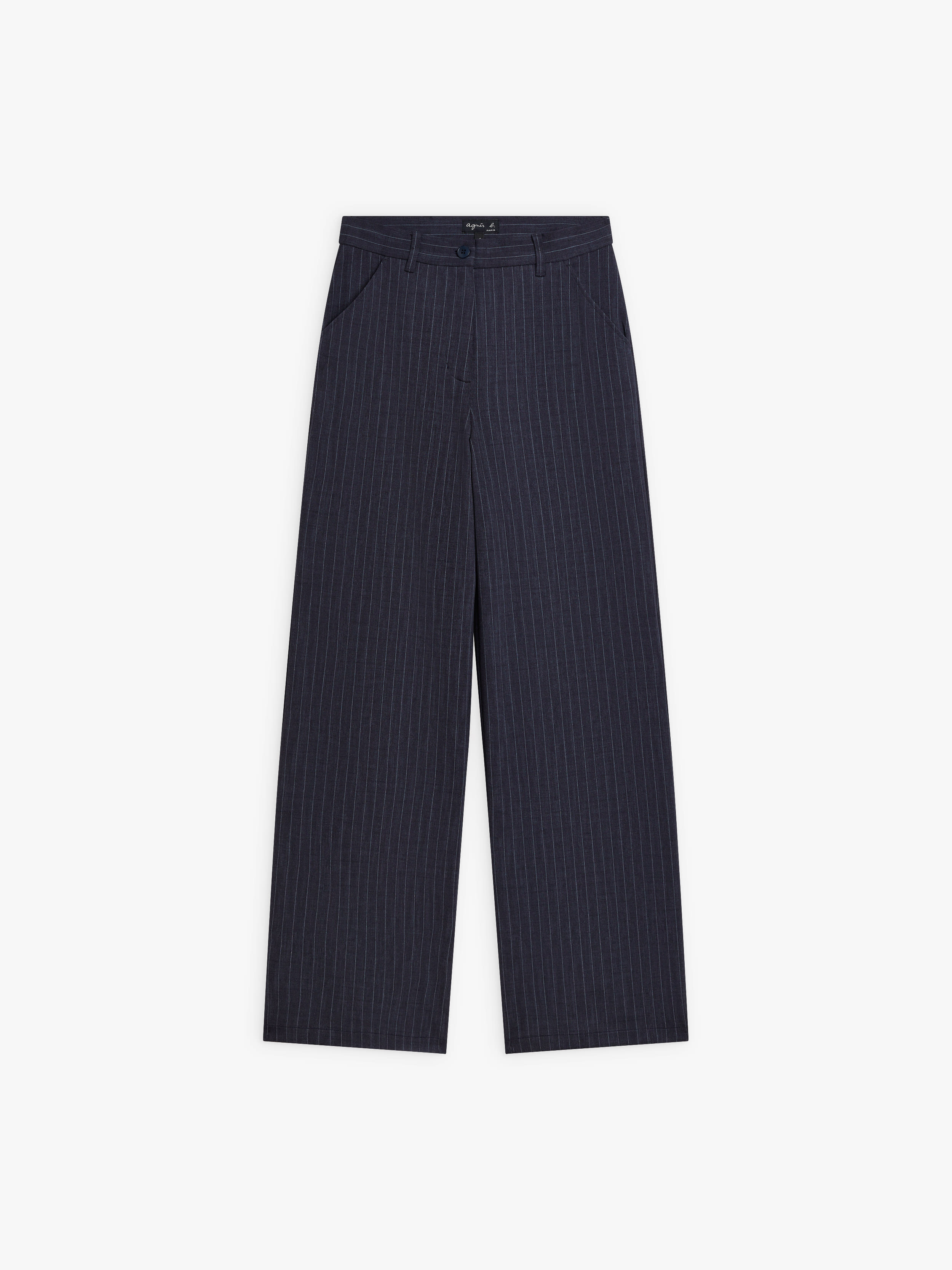 ピンストライプ ワイド パンツ ”Polisson”