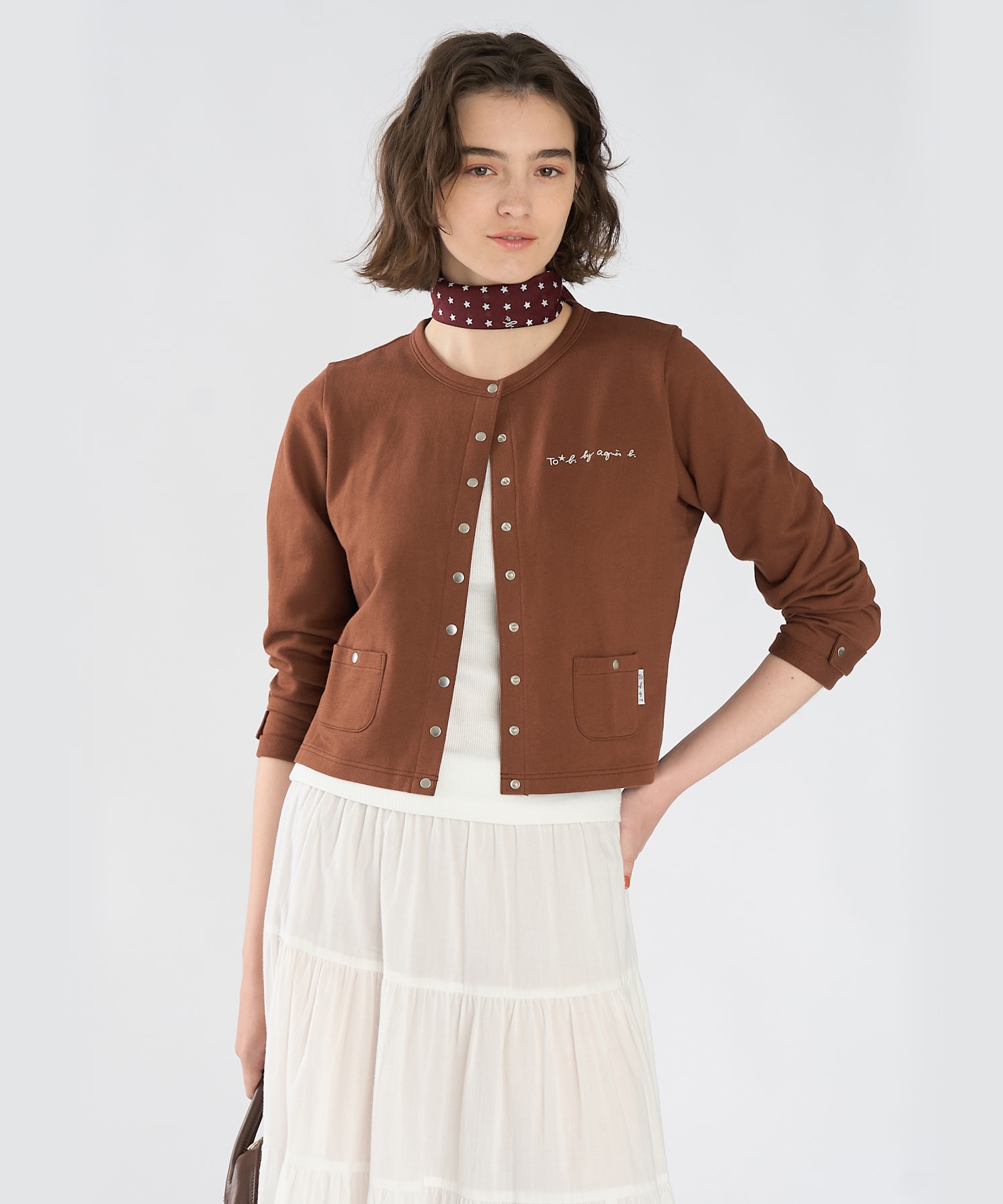 To b. by agnes b.× green label relaxing オーガニックコットン ニュートラディショナルカーディガン