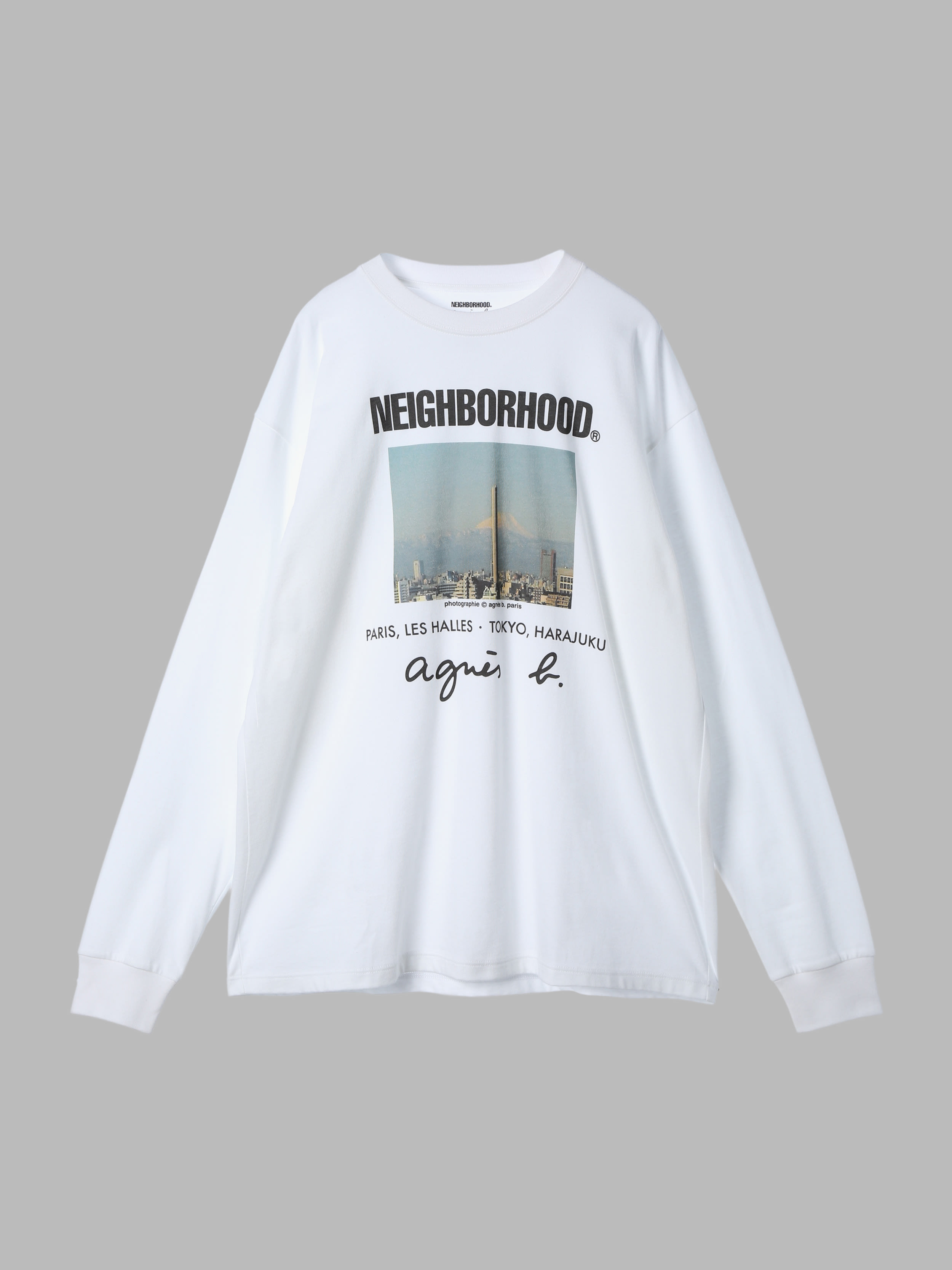 agnes b. x NH クルーネック 長袖 Tシャツ