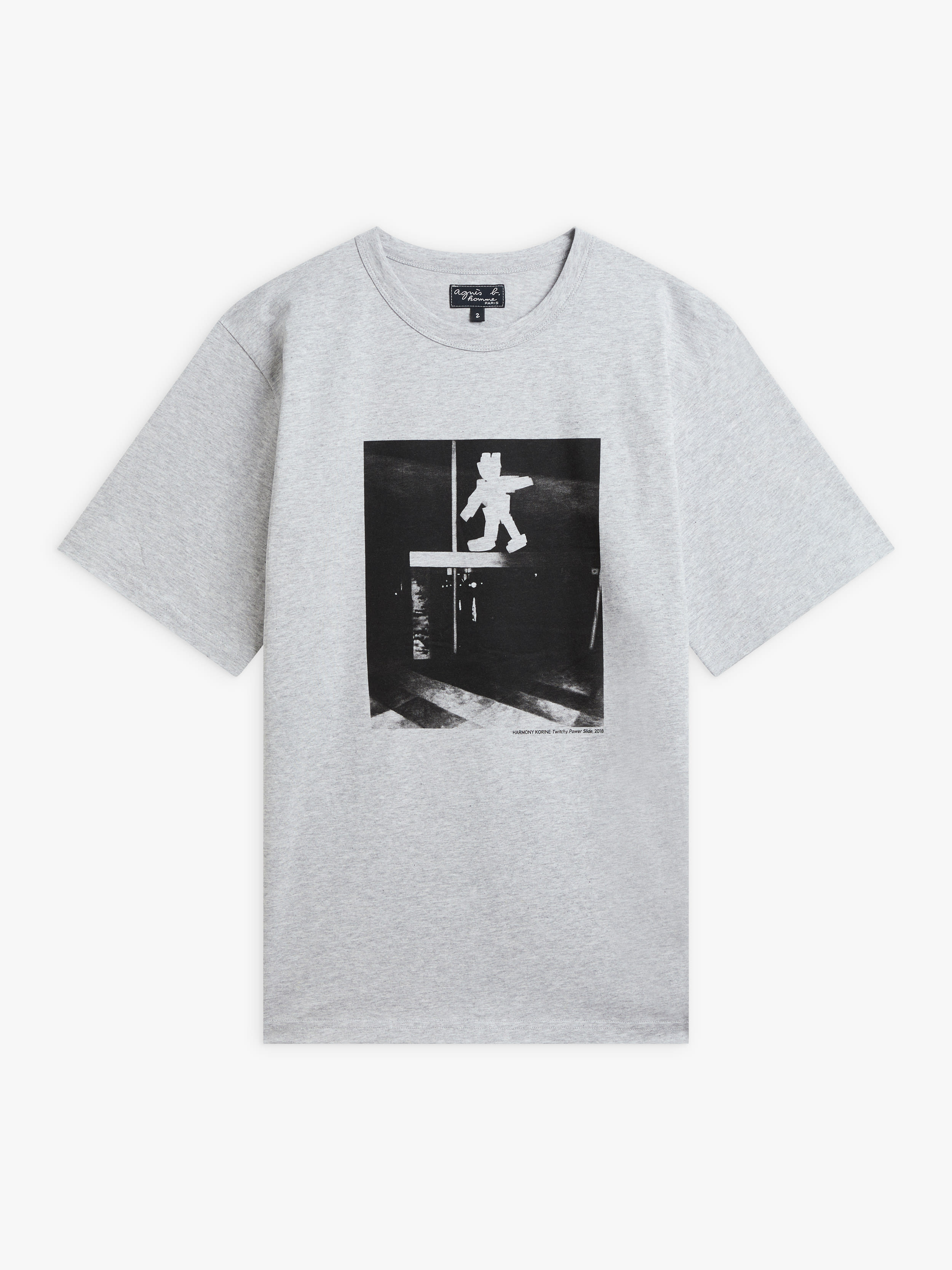 メンズ プリント コットン 半袖 アーティスト Tシャツ "Harmony Korine"