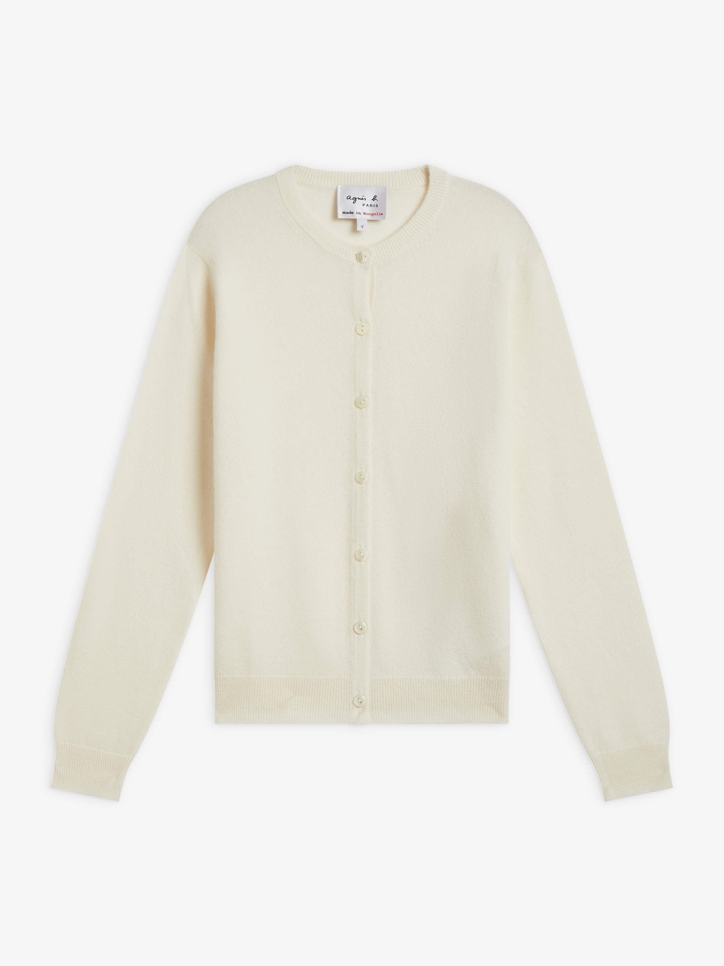 カシミヤ ジャージー 長袖 ニット カーディガン "Scilly"
