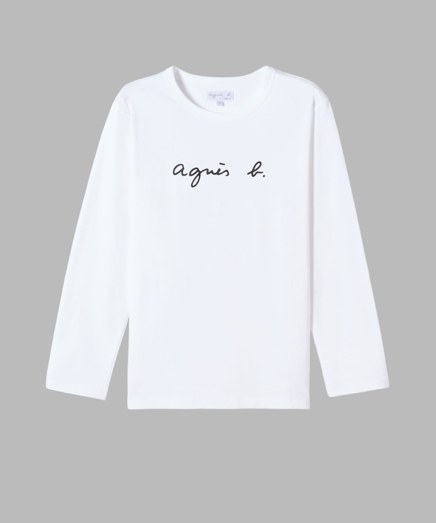 ロゴプリント コットン 長袖 Tシャツ "Cool"
