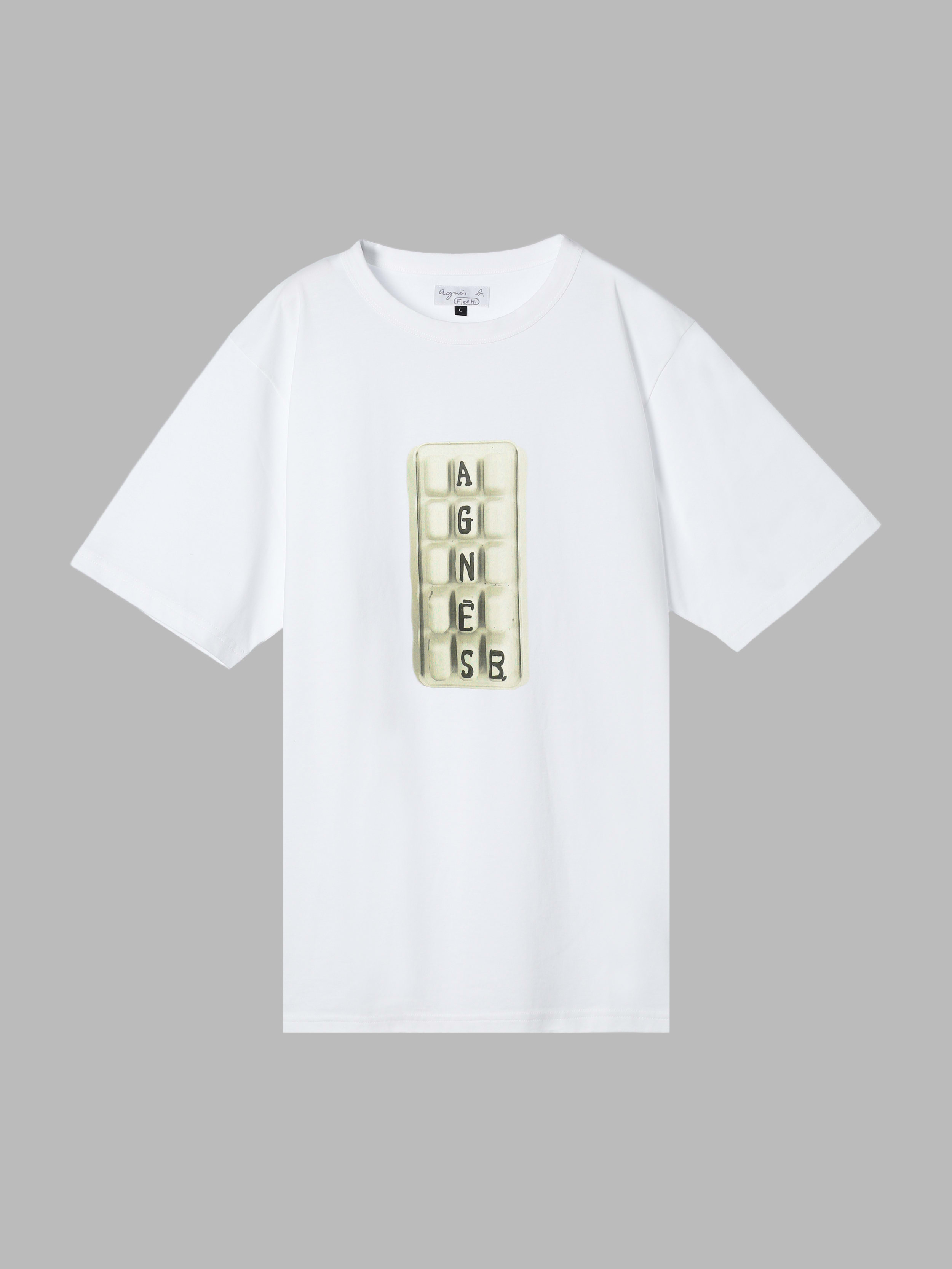 【by R 限定品】agnes b. フォトプリント コットン 半袖 Tシャツ
