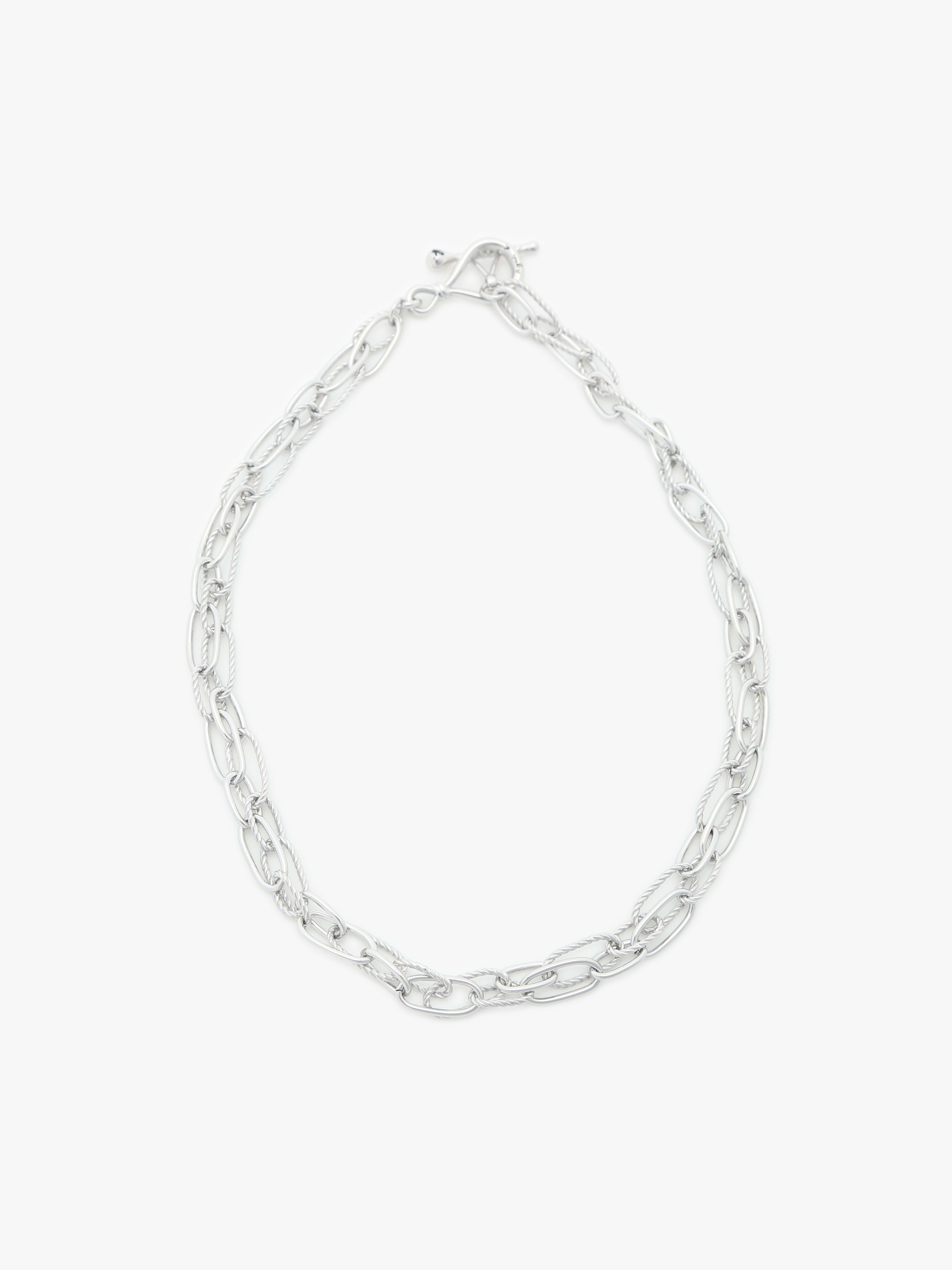 ツイスト フープ ネックレス "Anchor Knot"