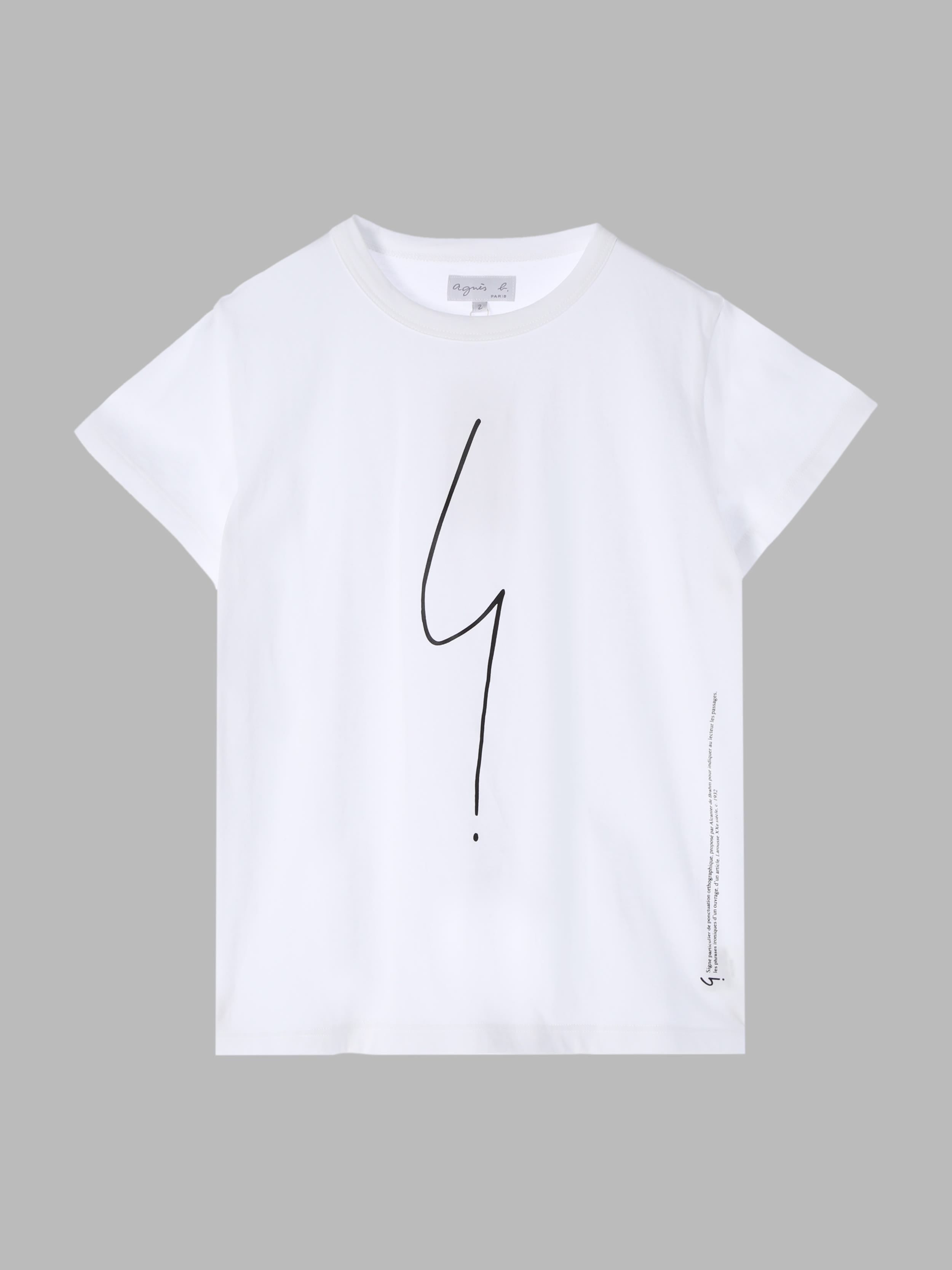 アイコニック コットン 半袖 Tシャツ "Point d'ironie"