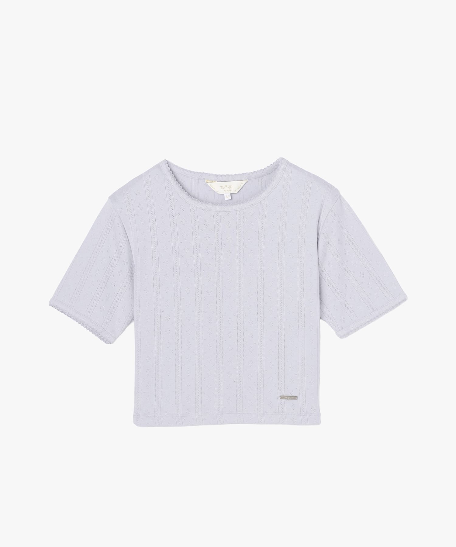 アイレット コットン ジャージー コンパクト 半袖 Tシャツ