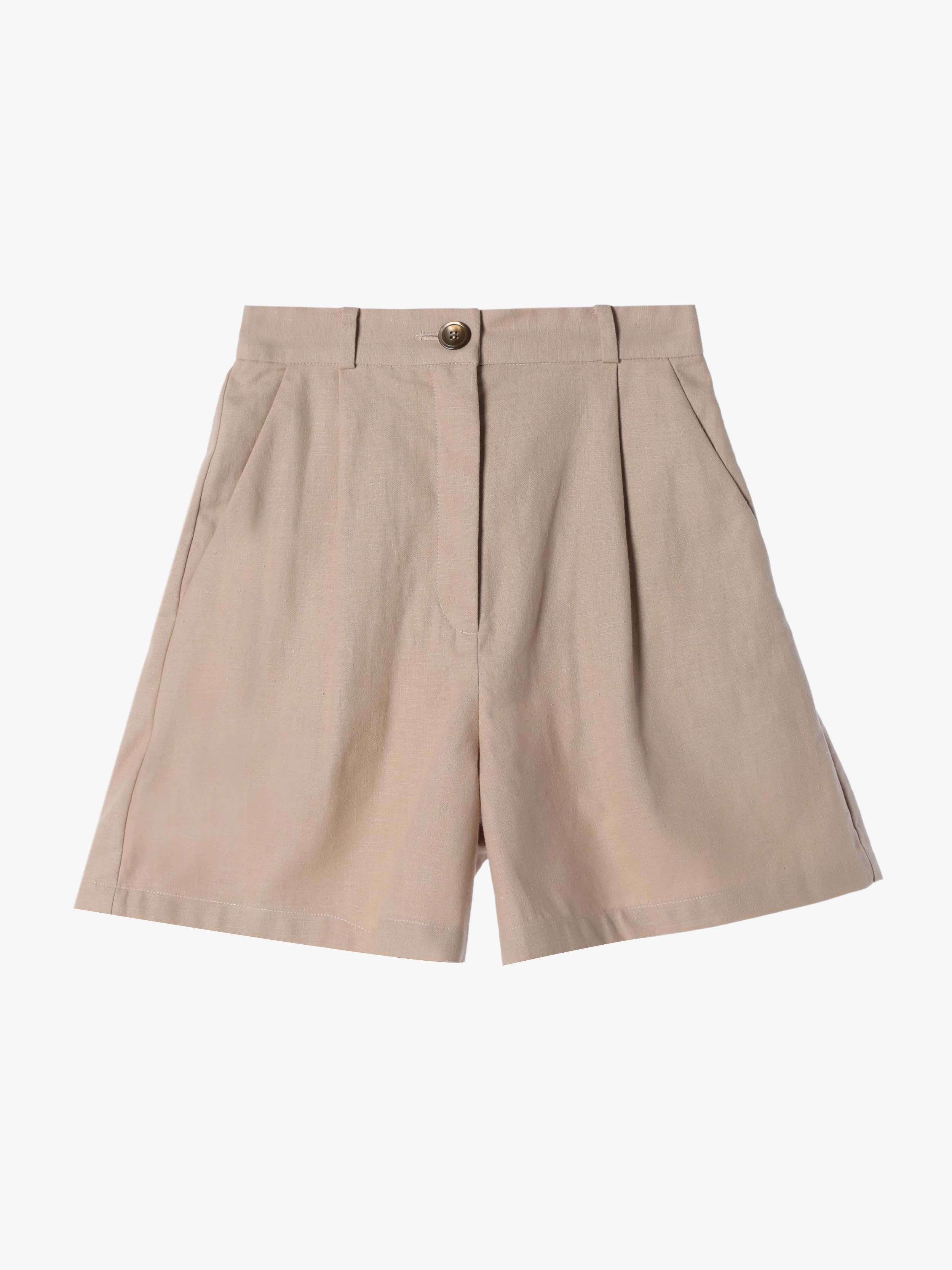 リネンコットンキャンバスショートパンツ