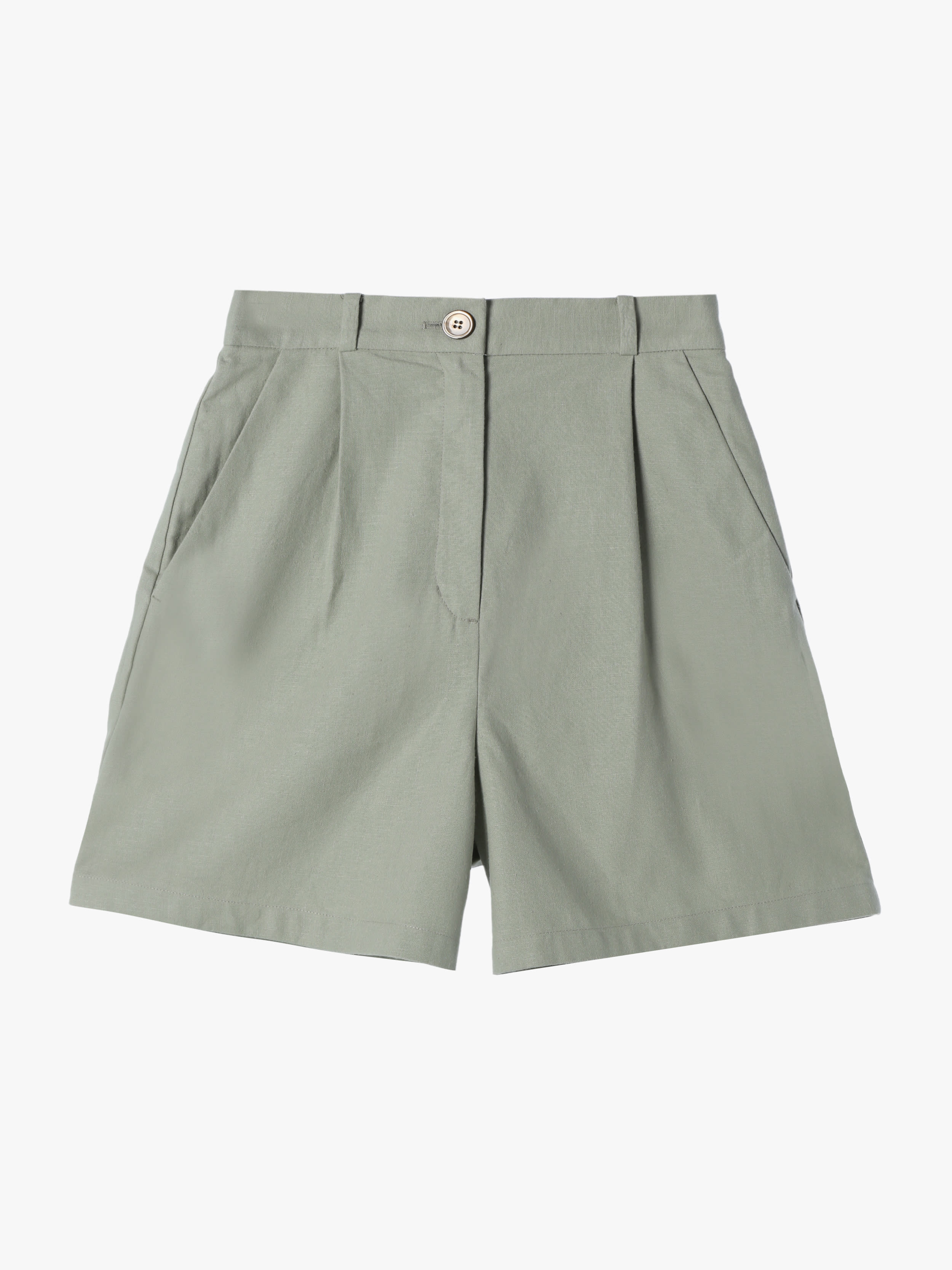 リネンコットンキャンバスショートパンツ