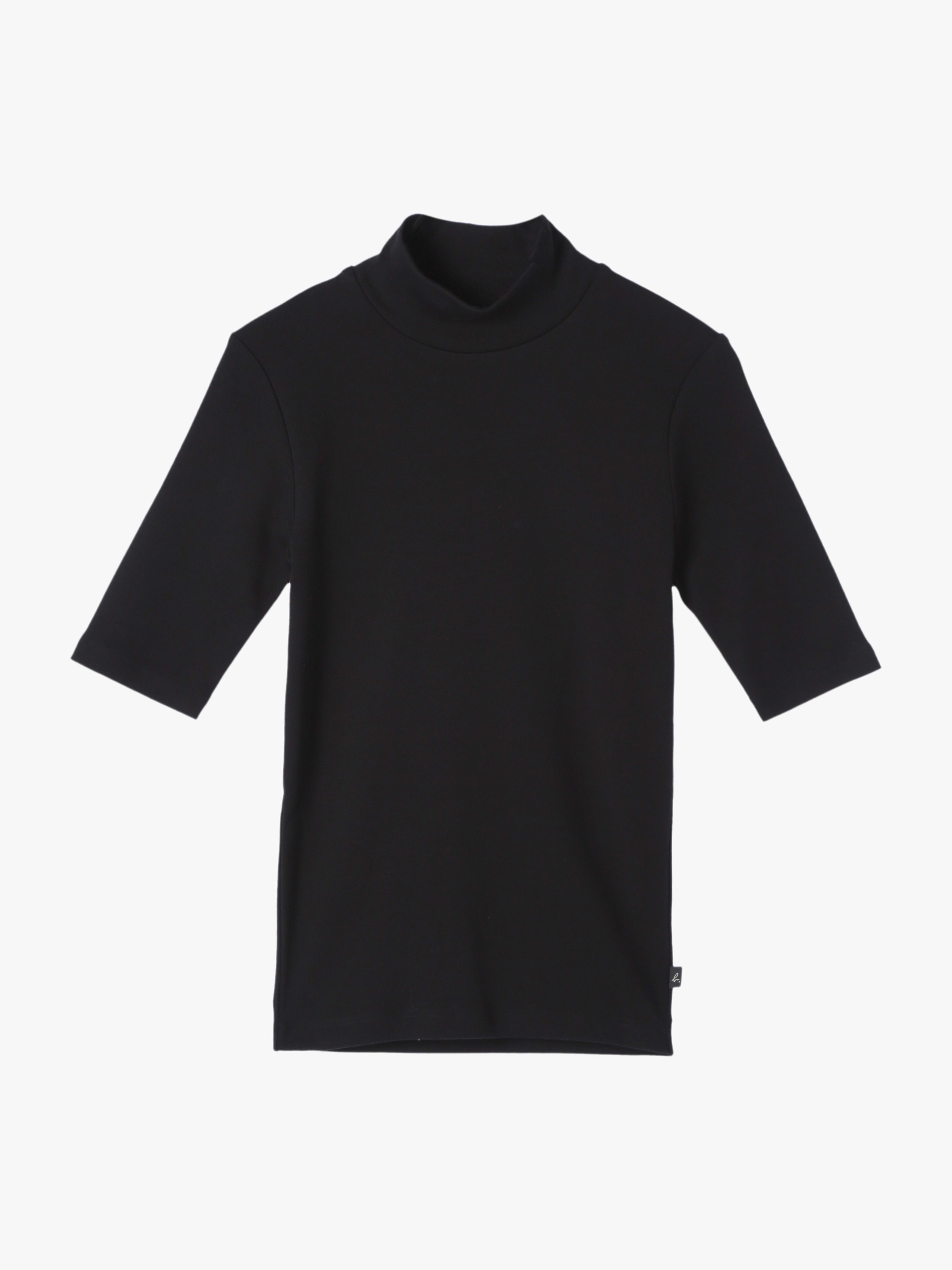 オーガニックコットン 半袖 ハイネックTシャツ ”Vian”