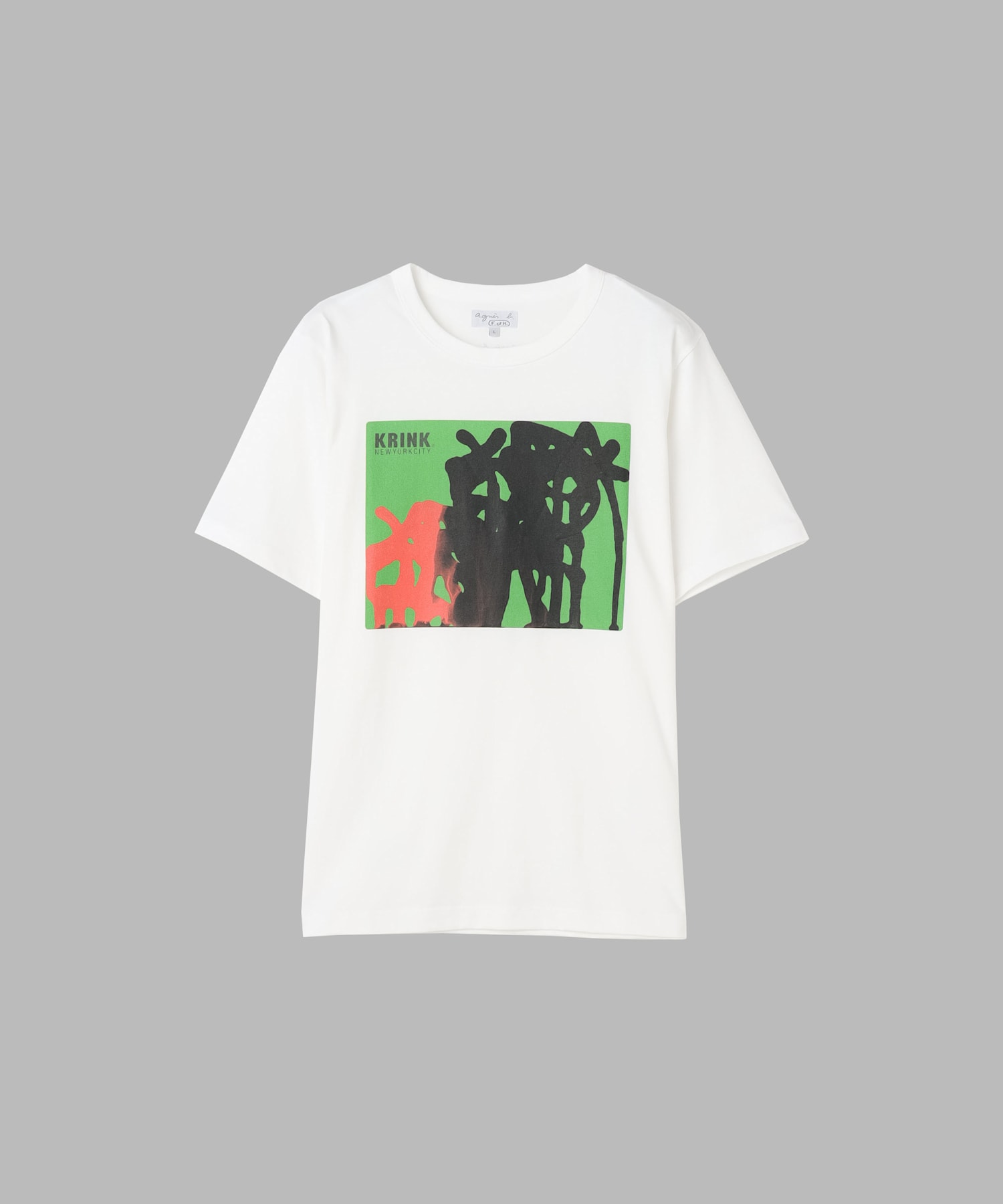 agnes b. × KRINK × PARCO × 台南市美術館 プリント コットン 半袖 アーティスト Tシャツ
