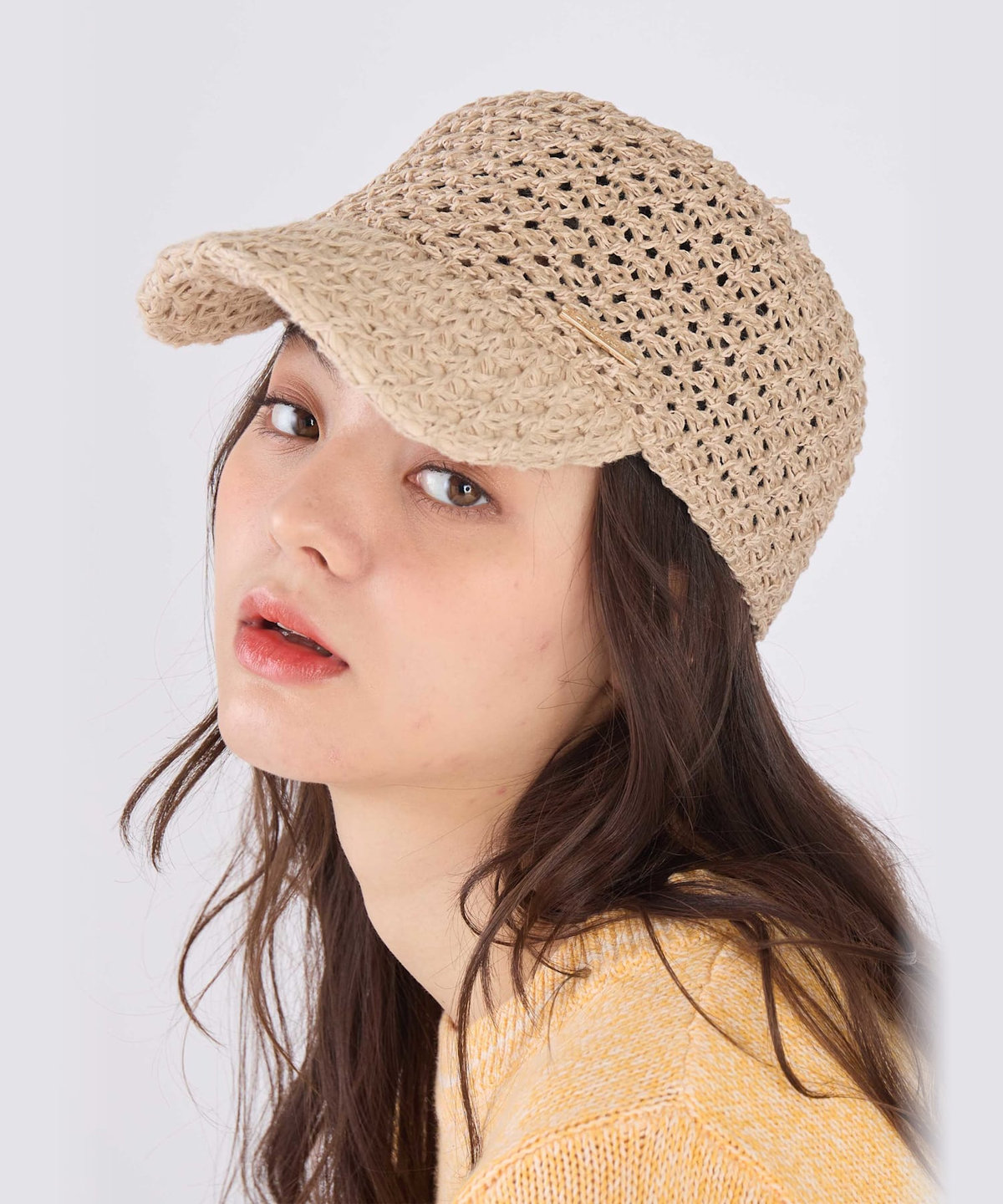 To b. by agnès b. サマー キャップ ベージュ