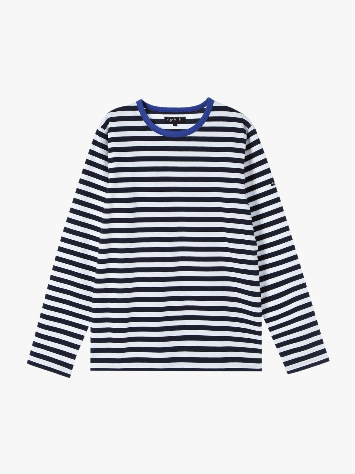 HOMME メンズ メンズ 細ボーダー コットン 長袖 Tシャツ ”Coulos” ブルー系その他