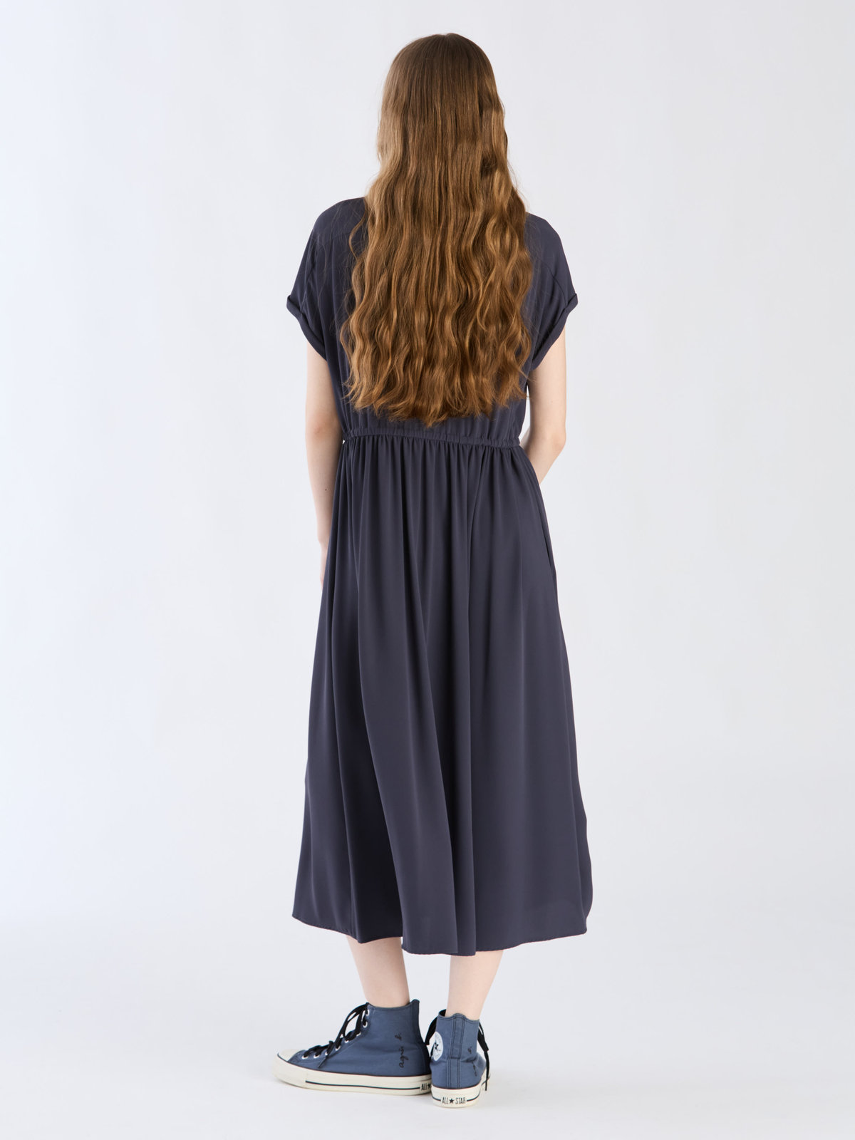 To b. by agnès b. 【Outlet】レディードレスポリエステル チャコールグレー