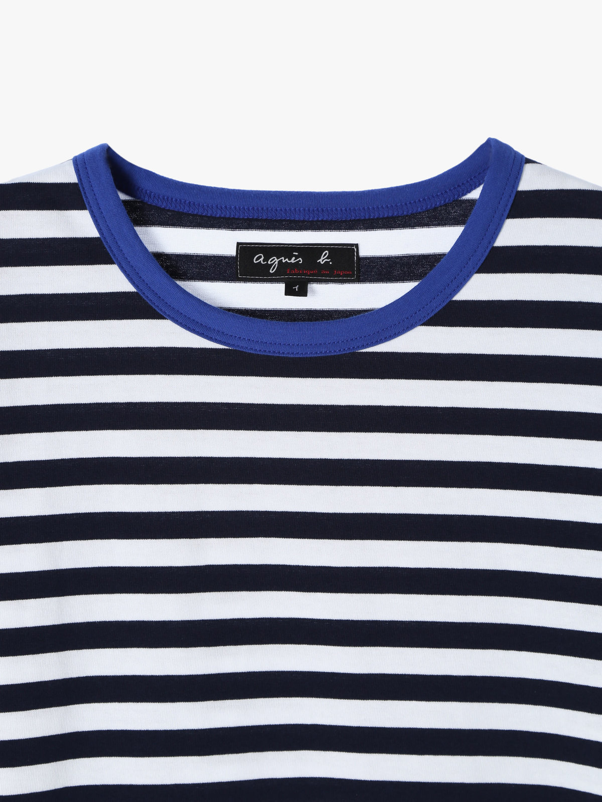 HOMME メンズ メンズ 細ボーダー コットン 長袖 Tシャツ ”Coulos” ブルー系その他