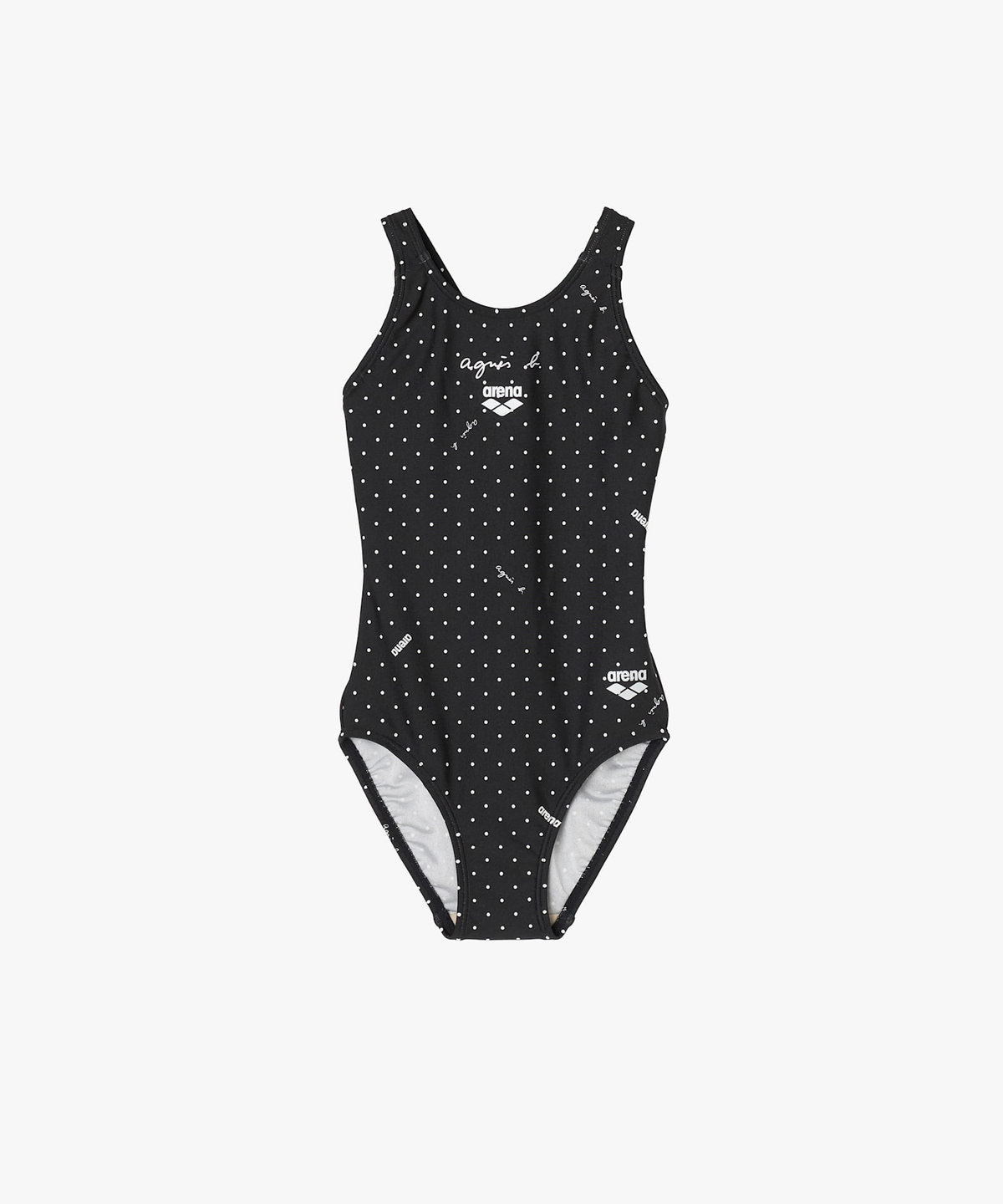 ENFANT ガールズ agnes b. x arena ジュニアワンピース 水着 ブラック