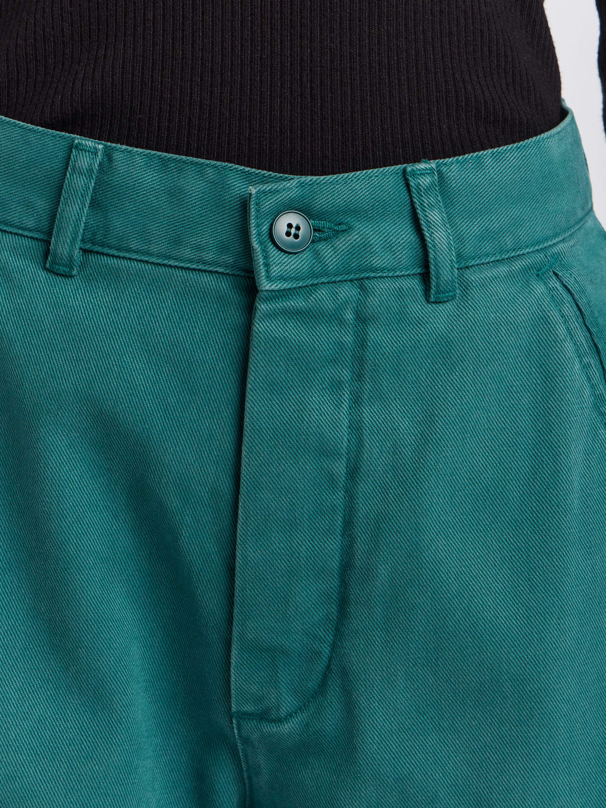 FEMME ウィメンズ コットンギャバジン カーゴパンツ ”Treillis” グリーン系その他