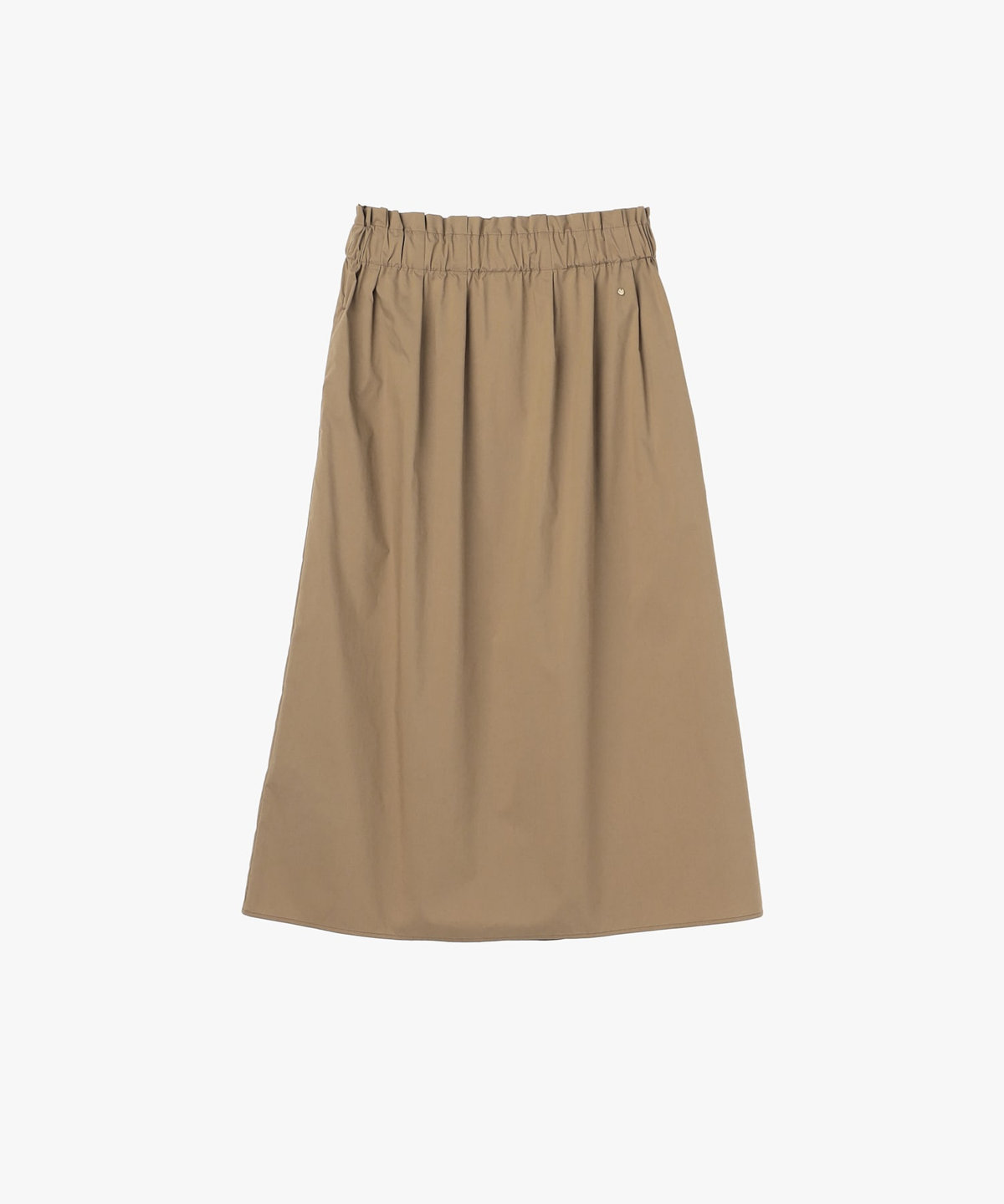 To b. by agnès b. ウエスト ギャザー フリル ロング スカート ベージュ