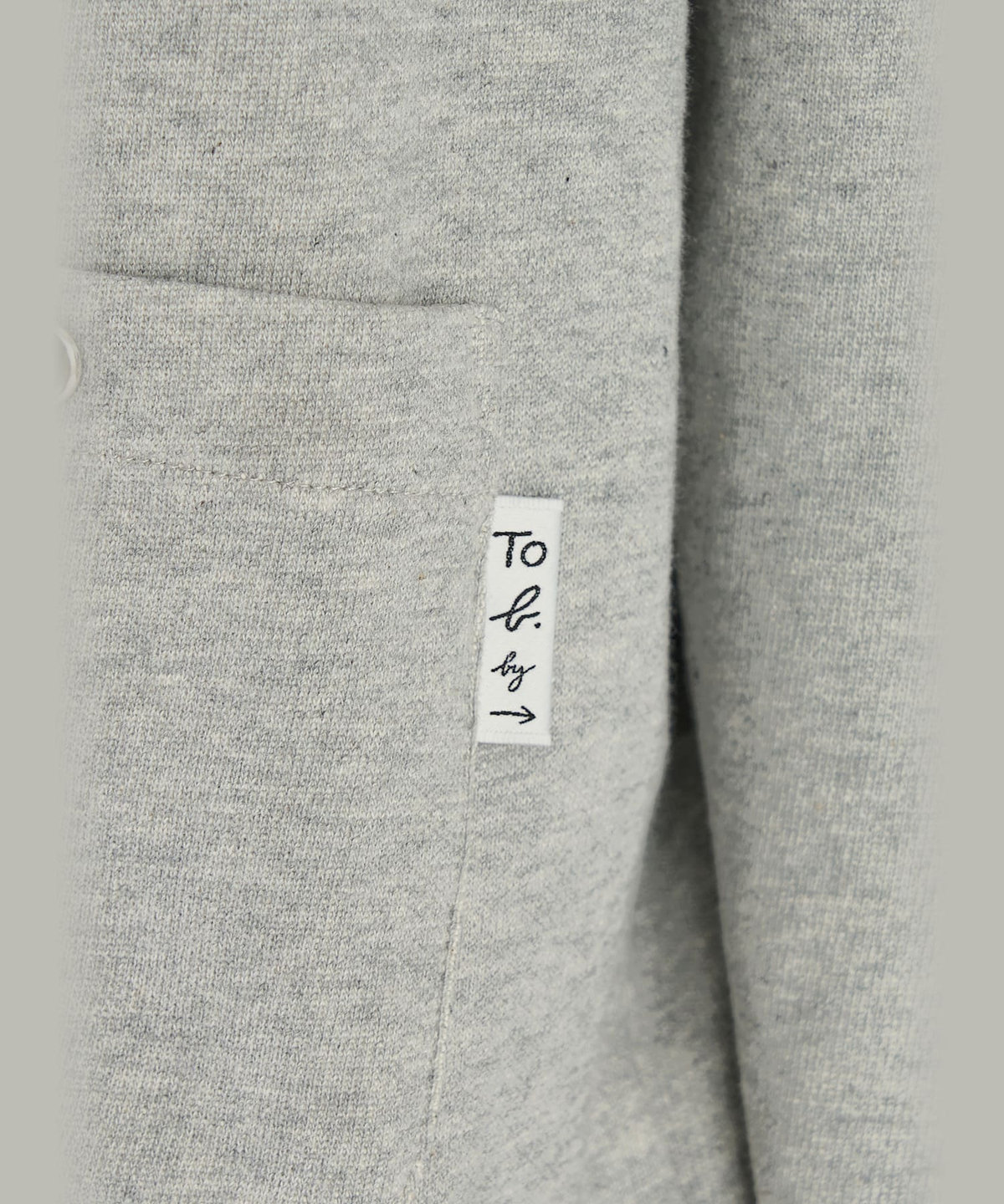 To b. by agnès b. To b. by agnes b.× green label relaxing コットン ビッグカーディガン グレー