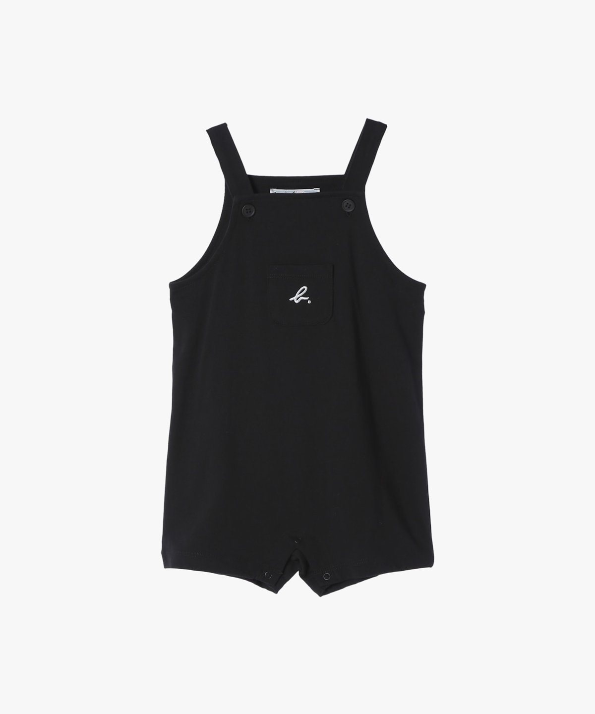 ENFANT ベビー WEB限定 ベビーギフトボックス ロゴボーダーTシャツ・サロペット2点セット ブラック