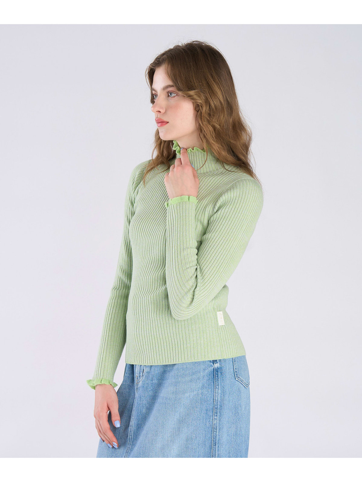 To b. by agnès b. 【Outlet】メランジリブタートル グリーン系その他