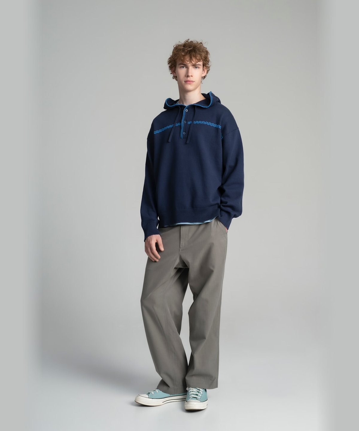 HOMME メンズ SPORT b. メンズ ストレートパンツ グリーン系その他