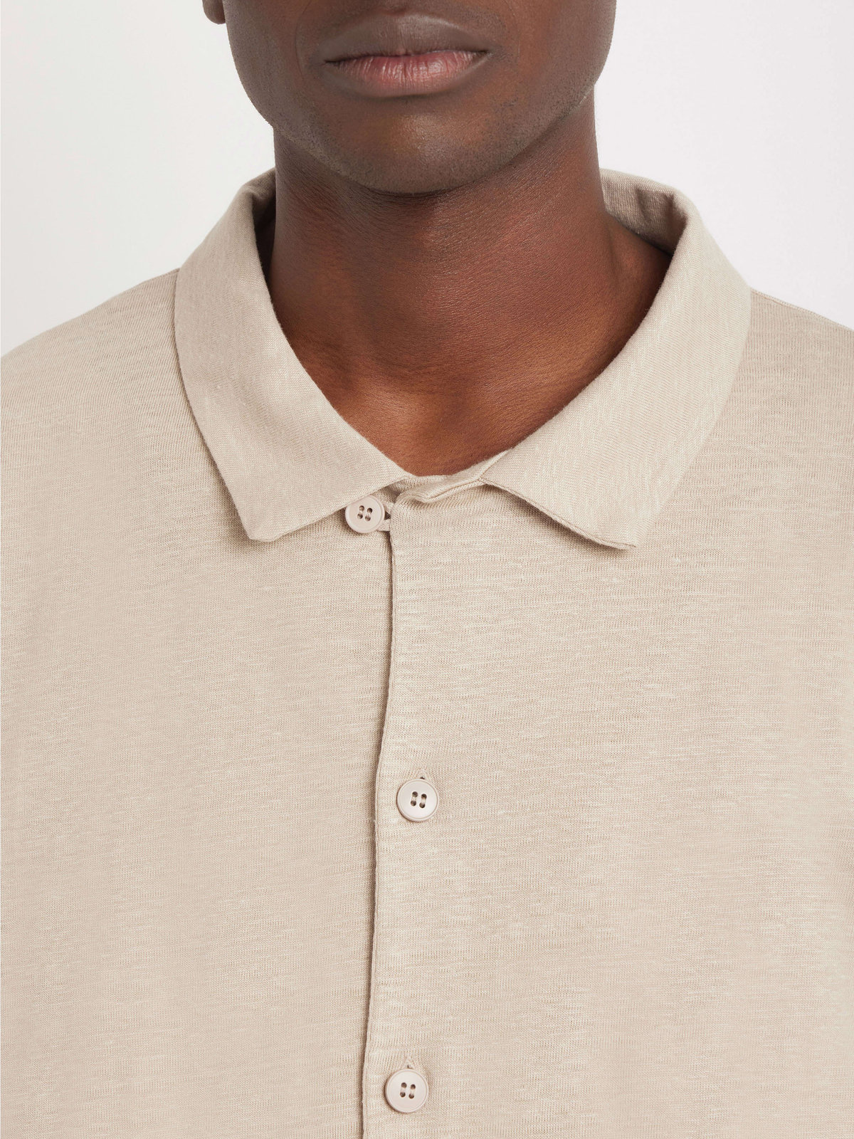 HOMME メンズ JDJ6 CHEMISE ジャージ リネン シャツ ベージュ