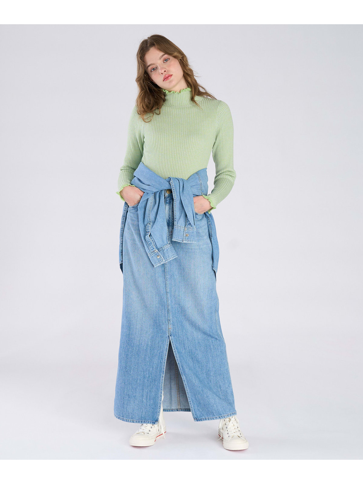 To b. by agnès b. 【Outlet】メランジリブタートル グリーン系その他