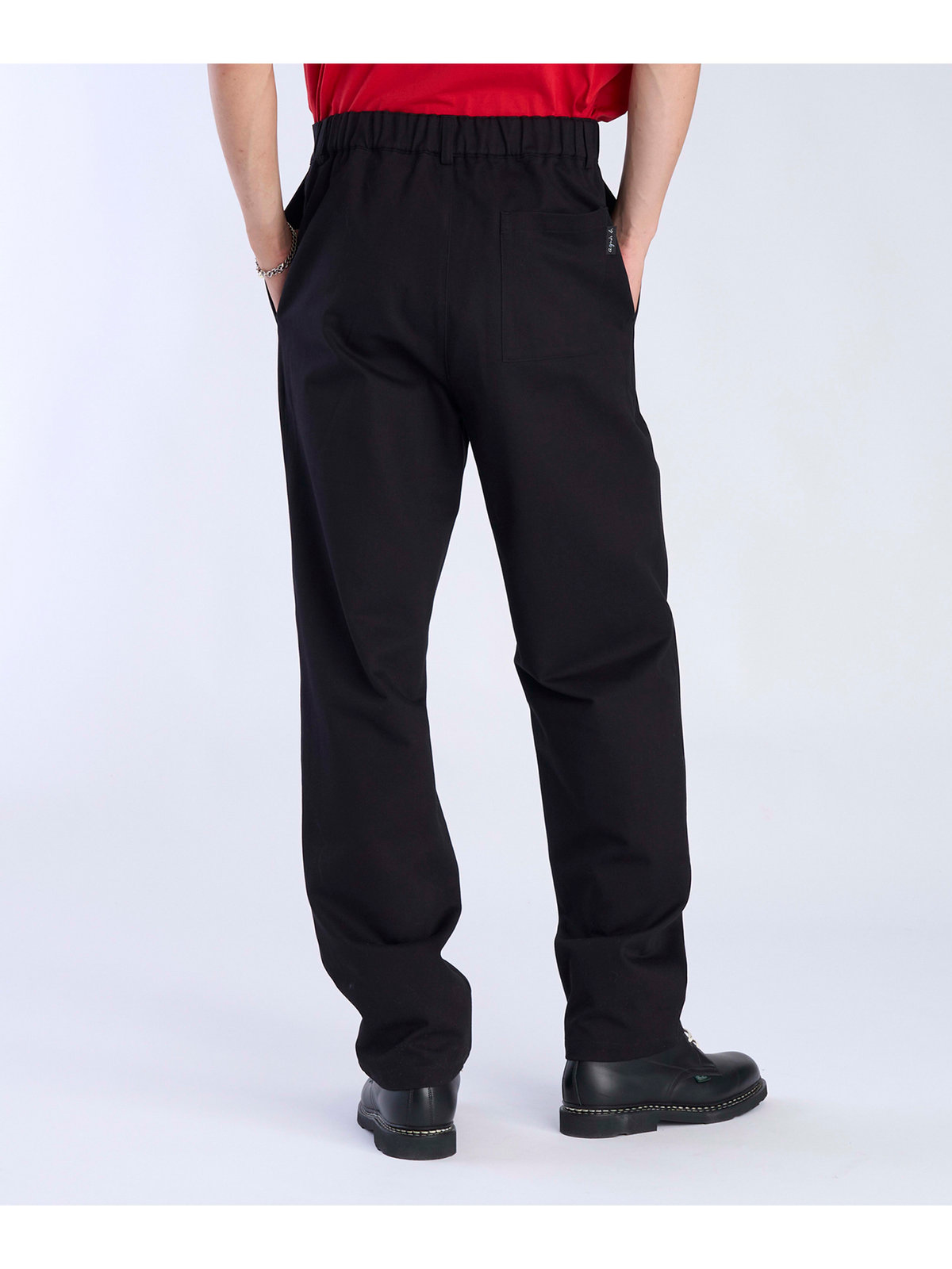 HOMME メンズ メンズ コットン パンツ ブラック