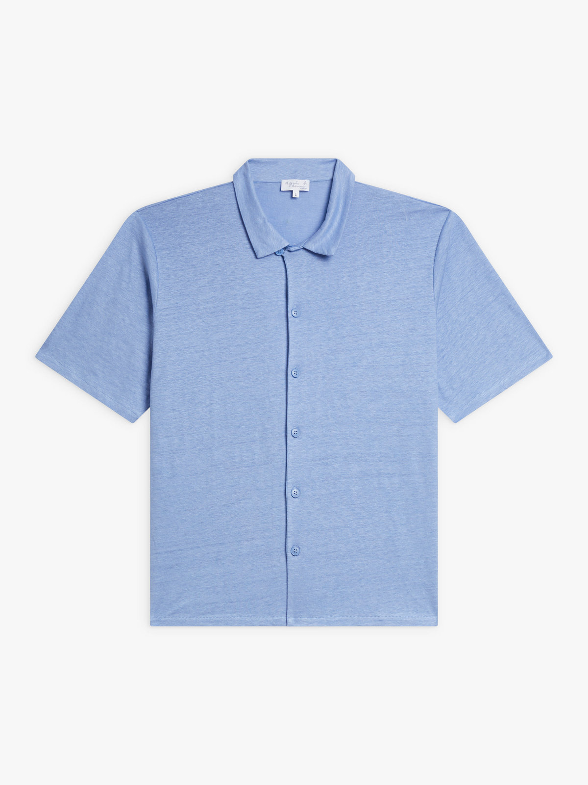 HOMME メンズ JDJ6 CHEMISE ジャージ リネン シャツ ブルー