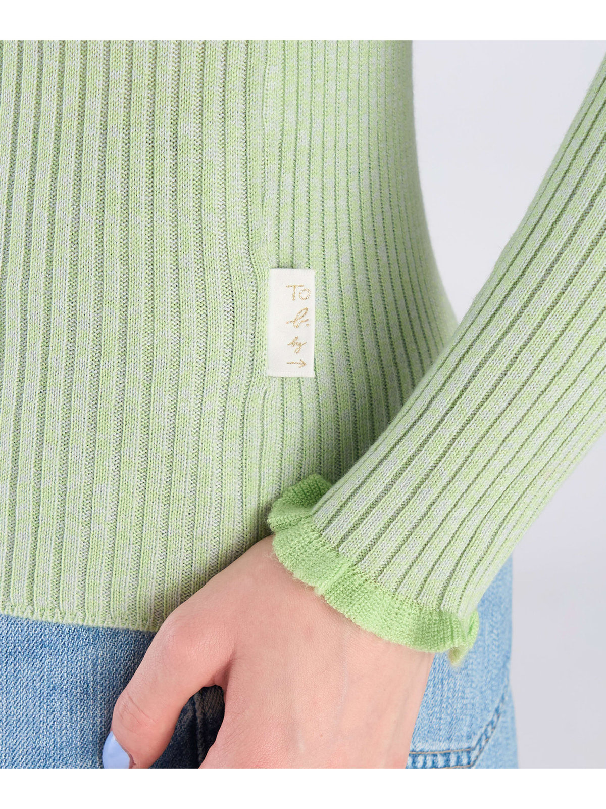 To b. by agnès b. 【Outlet】メランジリブタートル グリーン系その他