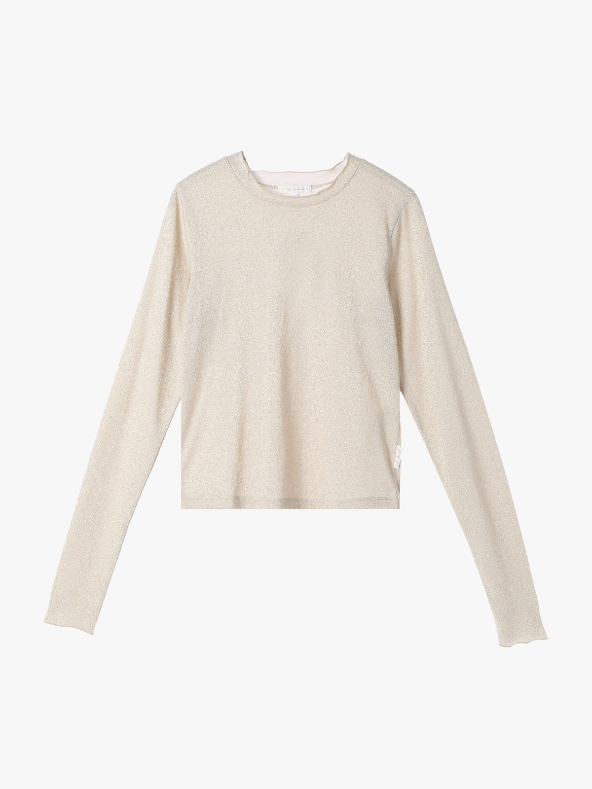 To b. by agnès b. 【Outlet】WW90 TS ラメジャージータートル ゴールド