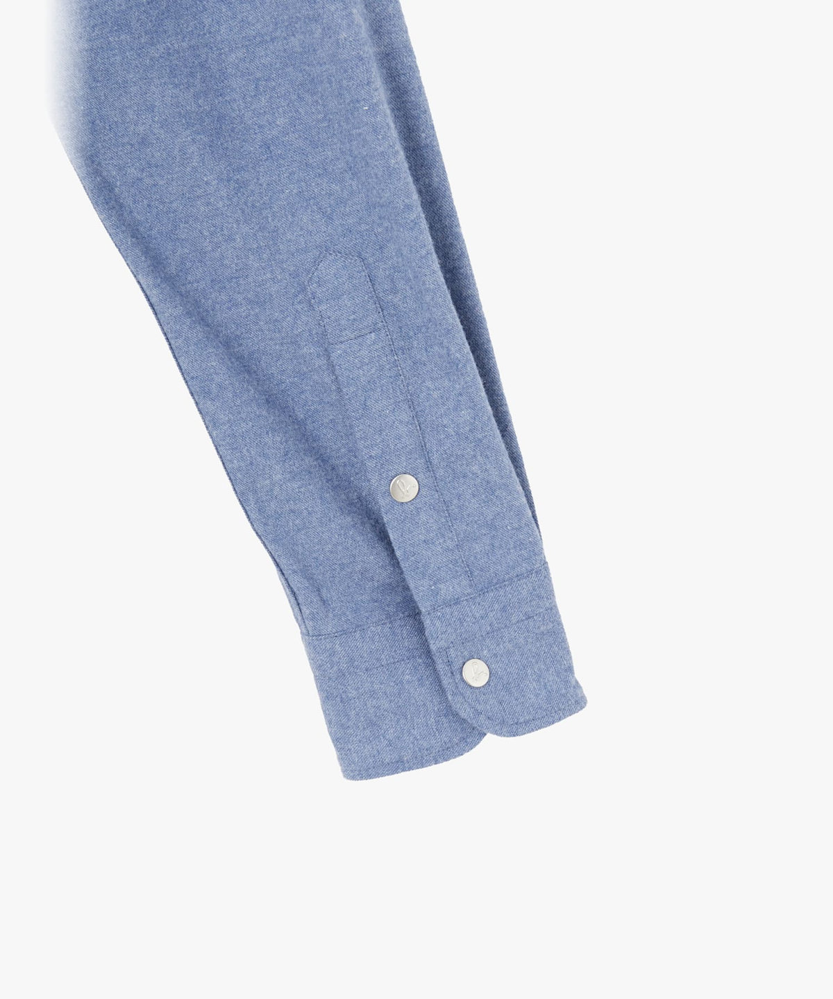 HOMME メンズ メンズ "b."ロゴ スナップボタン コットン 長袖 シャツ "Thomas" グレー系その他