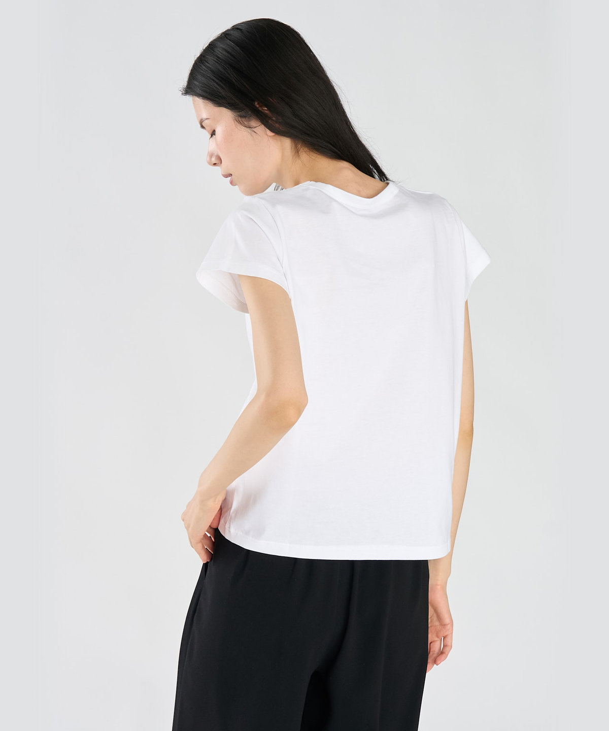 FEMME ウィメンズ アイコニック プリント コットン 半袖 Tシャツ "Etoile" ホワイト