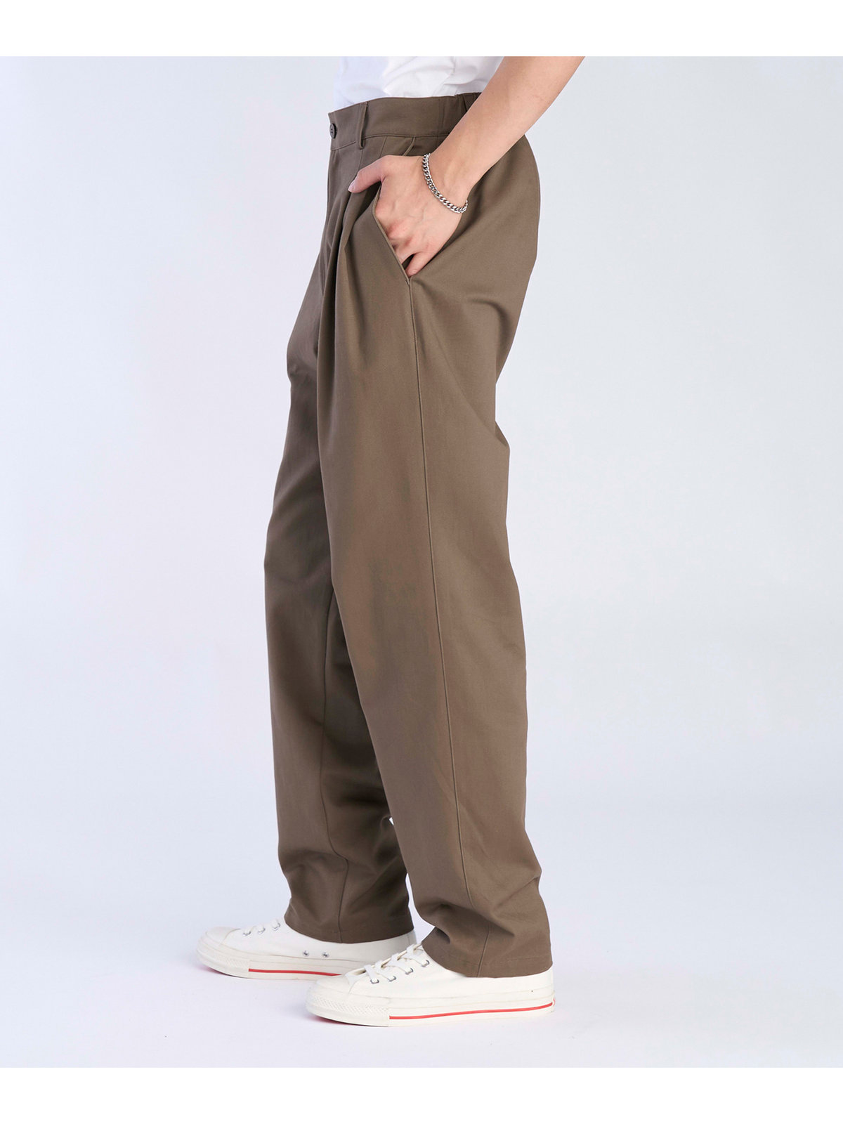 HOMME メンズ メンズ コットン パンツ グレー系その他