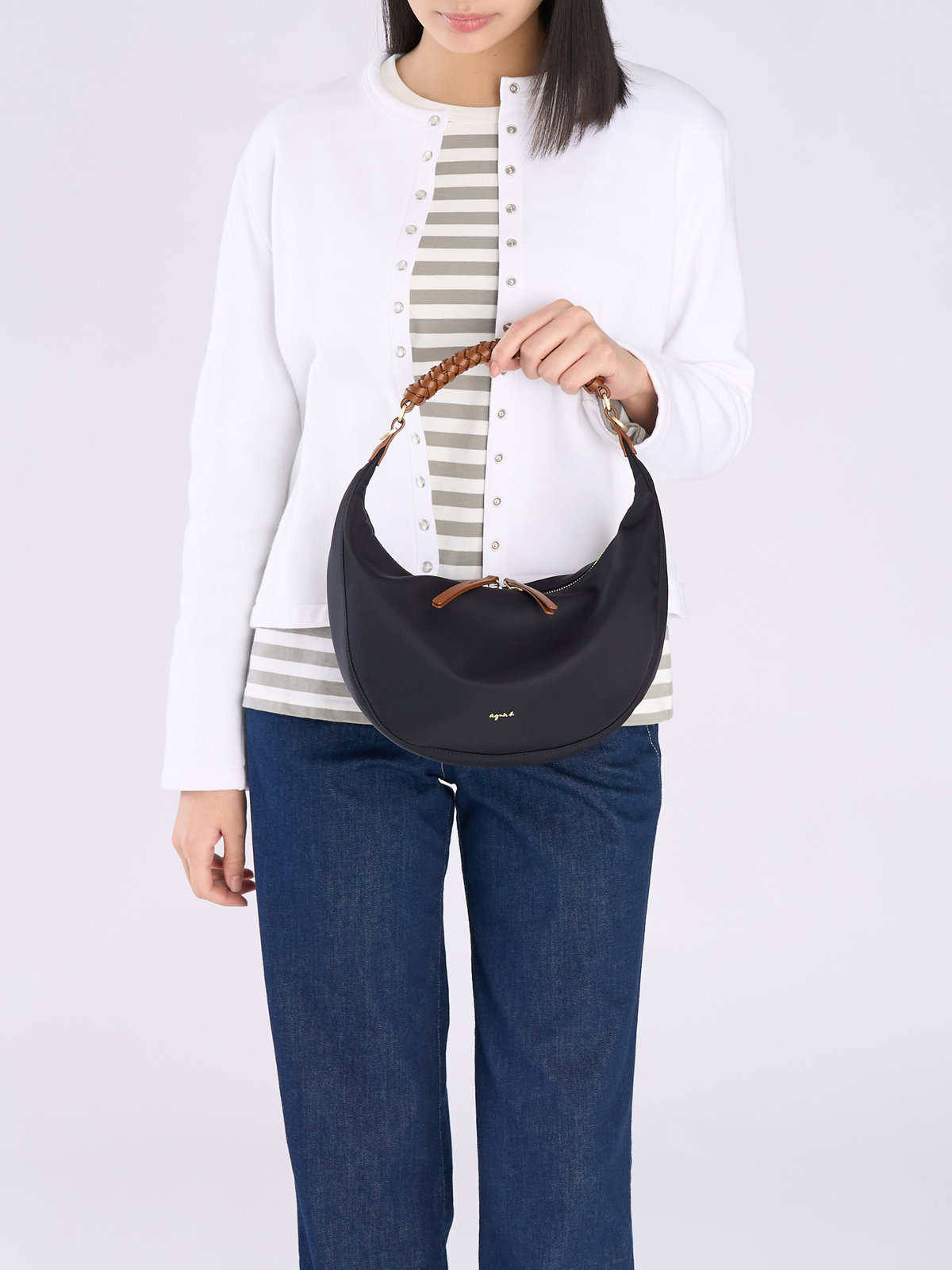 VOYAGE ウィメンズ バッグ＆ウォレット ナイロン 2way ミディアム ショルダーバッグ ”Tsuki” ZAS07-01 ブラウン