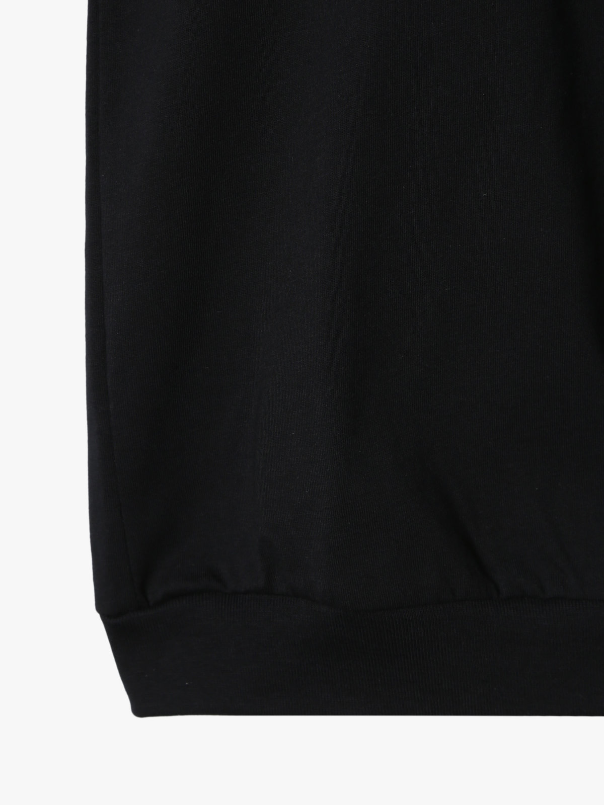 ENFANT ガールズ キッズ コットン ヘンリーネック 半袖 Tシャツ ブラック