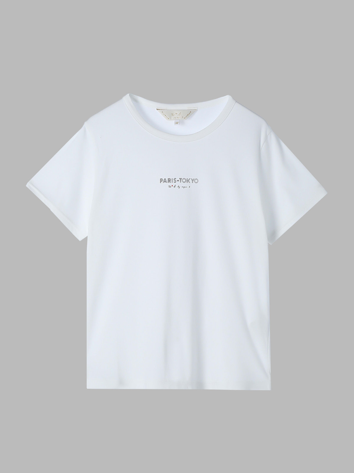 To b. by agnès b. 【Outlet】PARIS TOKYO Tシャツ ホワイト