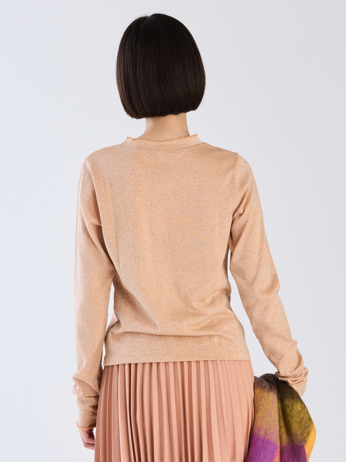 To b. by agnès b. 【Outlet】WW90 TS ラメジャージータートル オレンジ