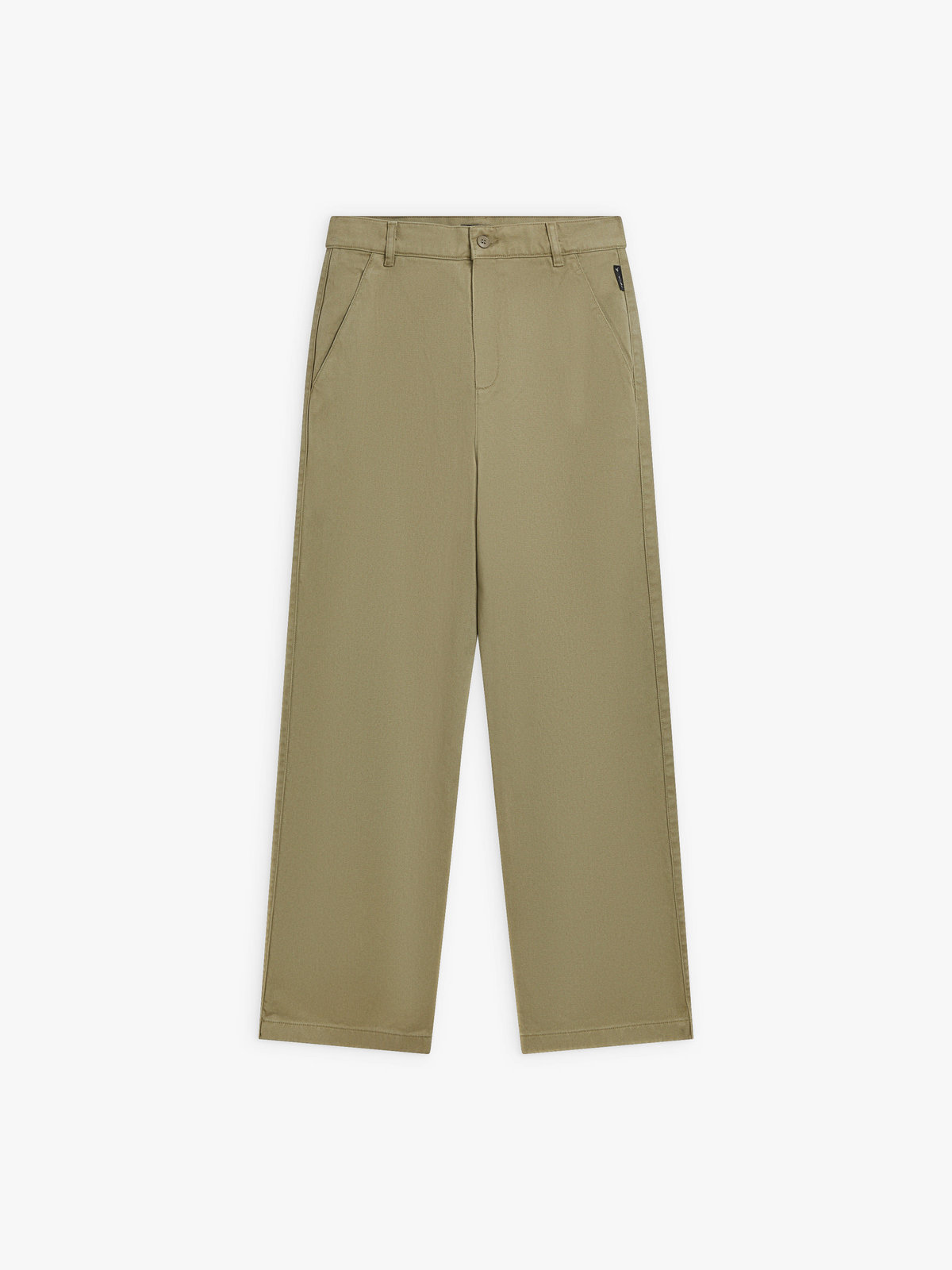 FEMME ウィメンズ コットンギャバジン ストレートパンツ ブラウン系その他