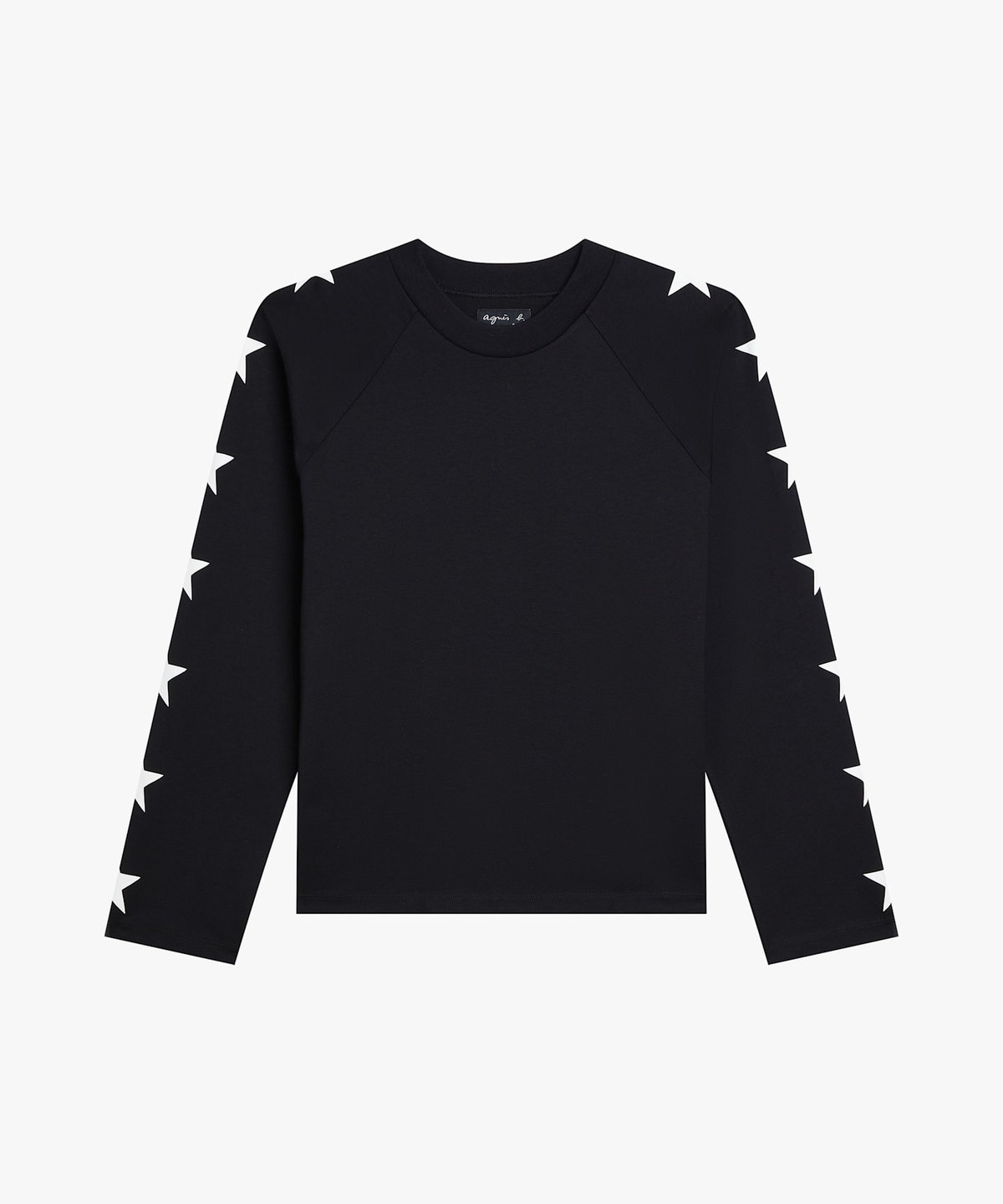 FEMME ウィメンズ プリント コットン ラグランスリーブ スウェット "Ox" ブラック